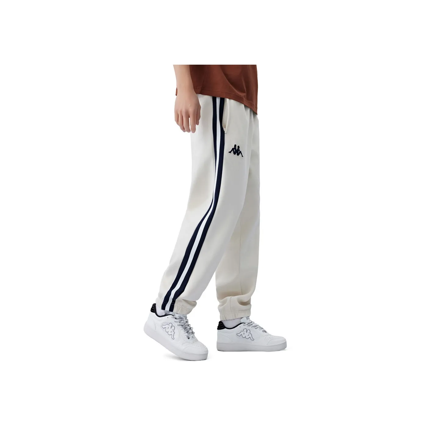 Kappa KAPPA 1916 Knitted Sports Pants Men's White