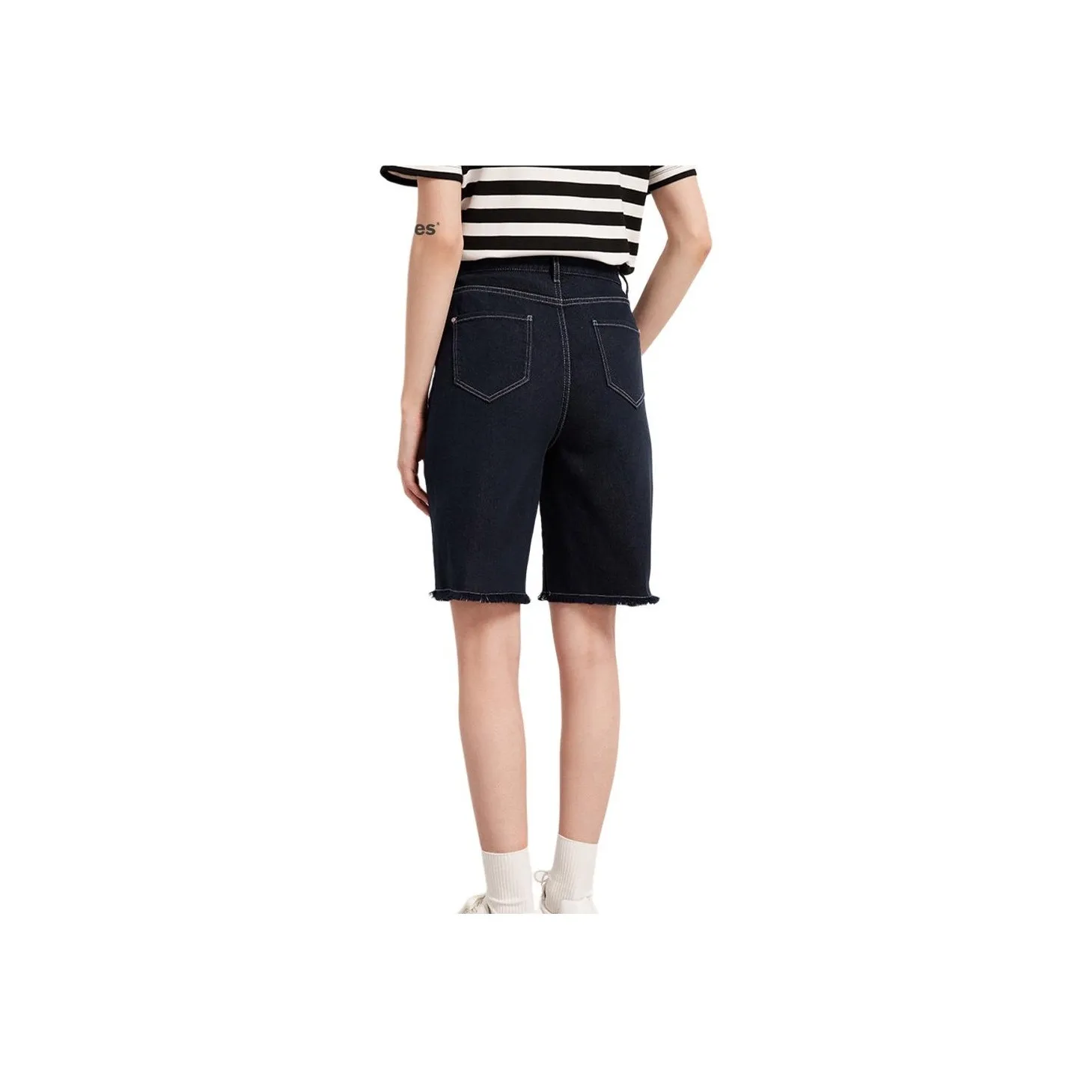 Hush Puppies Denim Shorts Women's Dark Blue