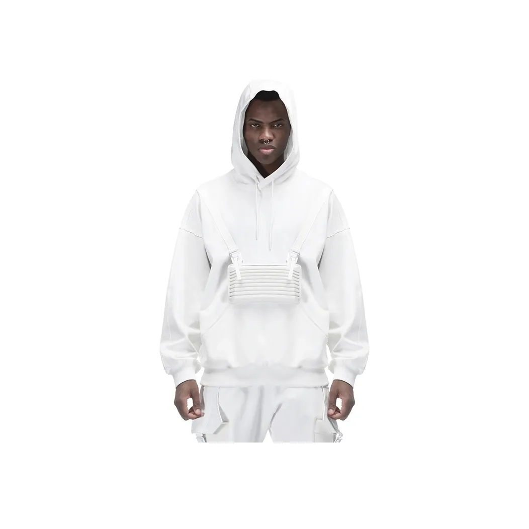 NORVINCY Solid Color Off The Shoulder Hoodie Unisex