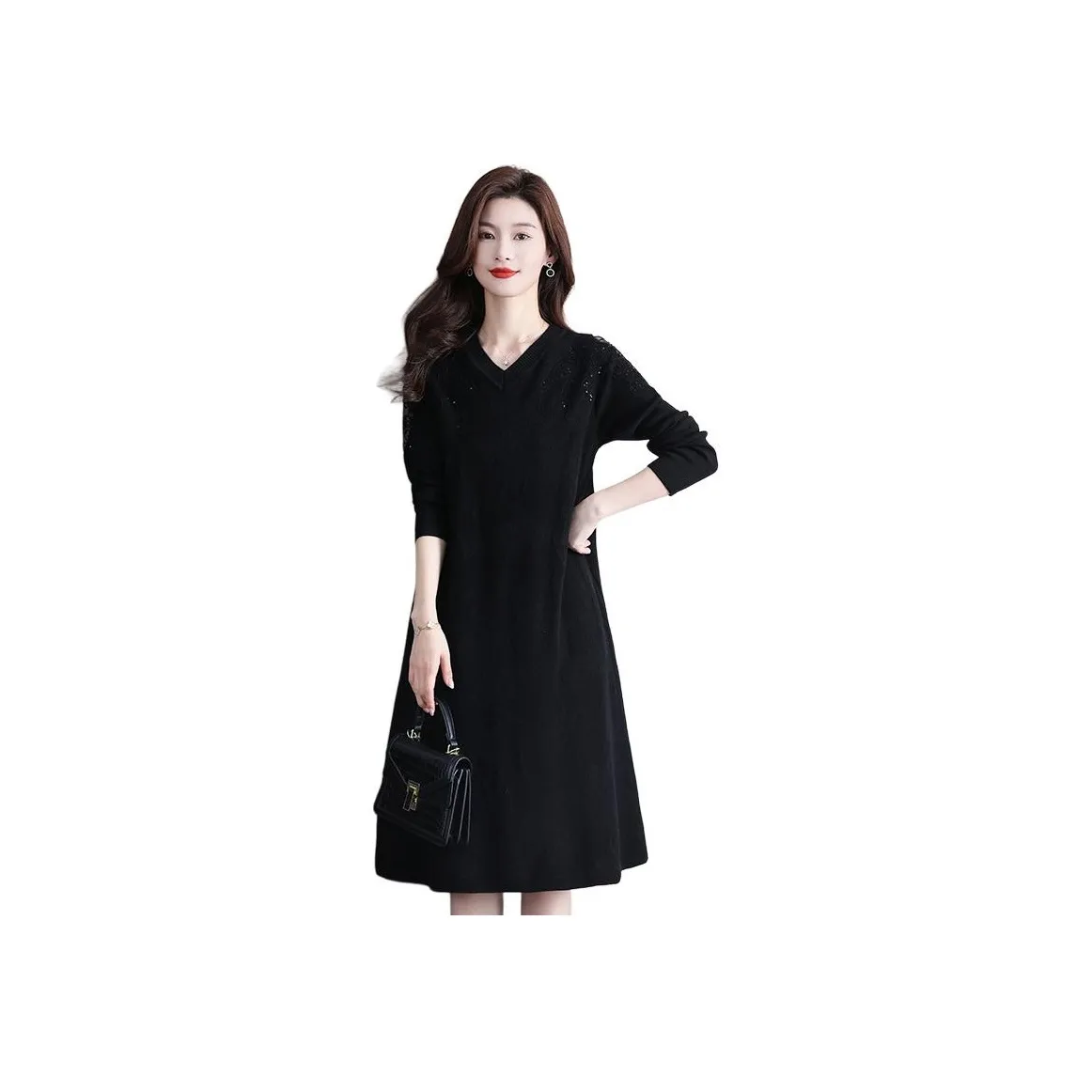 PIERRE CARDIN Длинное платье с длинными рукавами женское