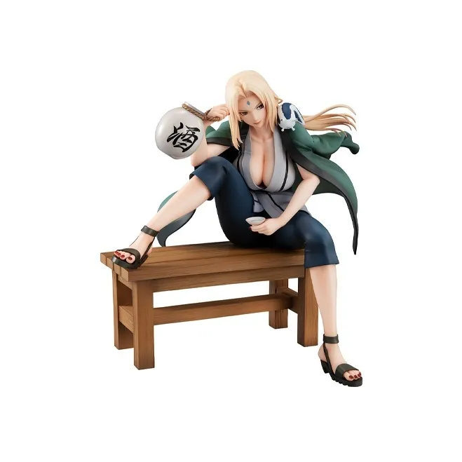 MegaHouse Tsunade Naruto Gem Drinking Ver.2 Scale Figures 16cm