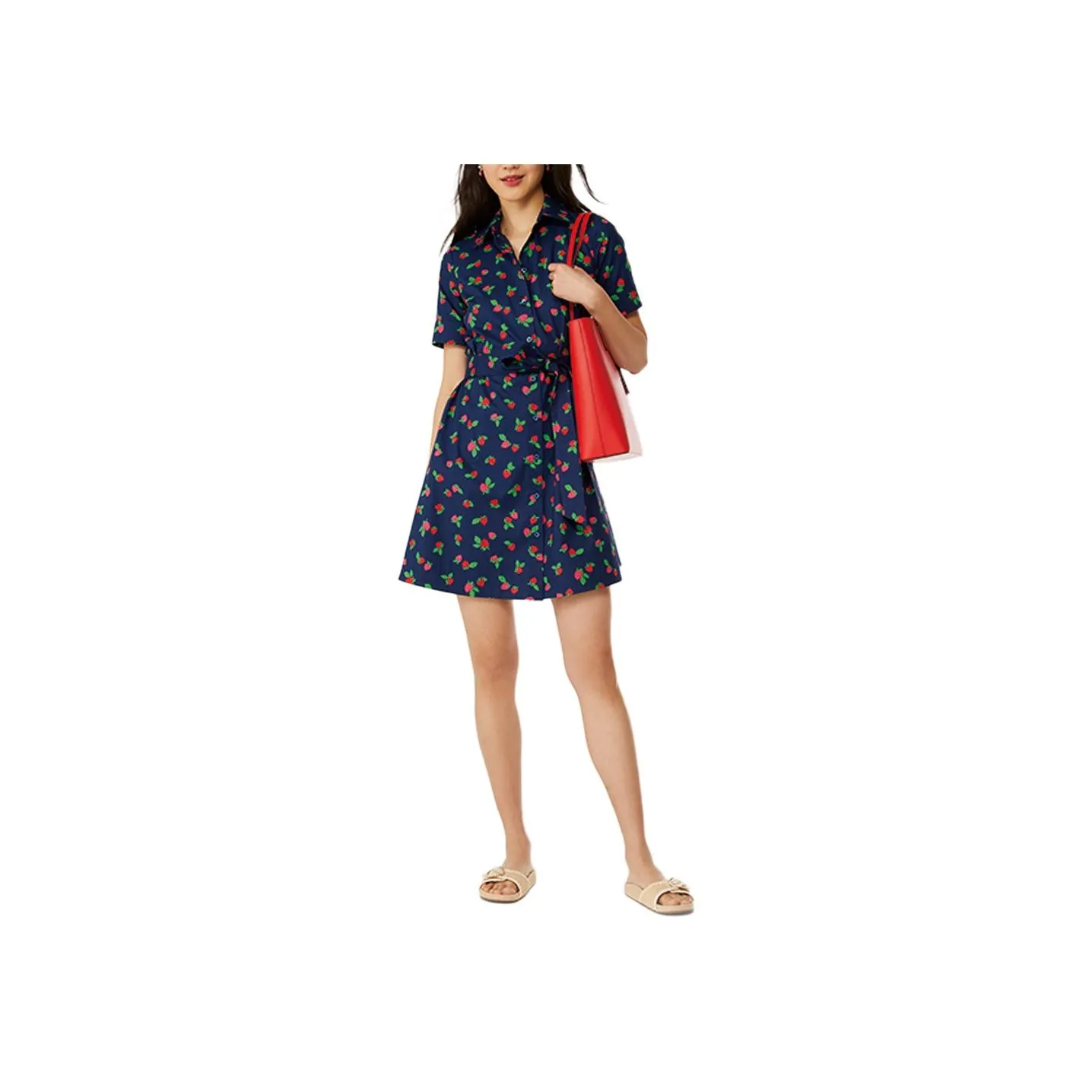 Kate Spade SS24 Short Sleeved Dress Women's French Blue