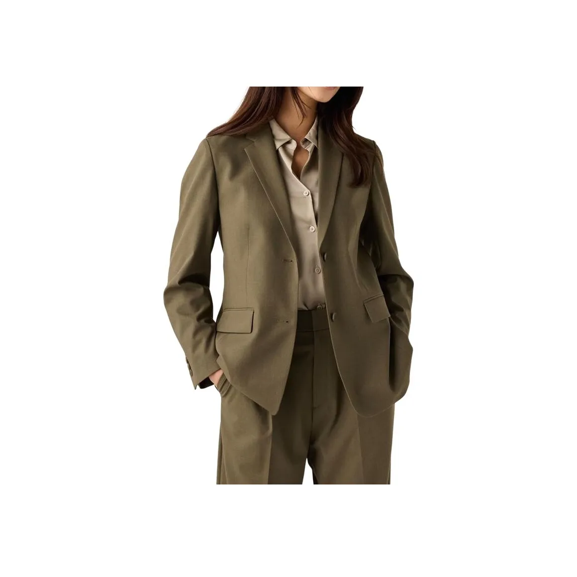 UNIQLO Business Suit Women's Olive