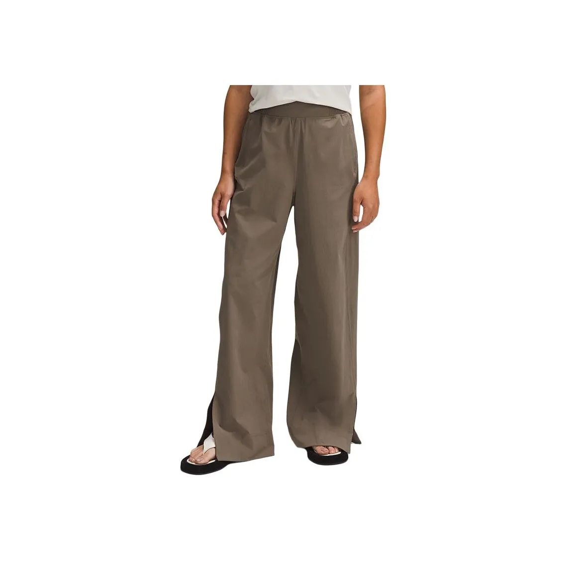 Lululemon Stretch Woven Wide Leg High Rise Pants Asia Fit Knitted Sports Pants Women's