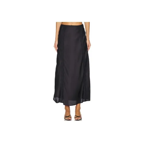 ALLSAINTS Черная Женская Повседневная Длинная Юбка
