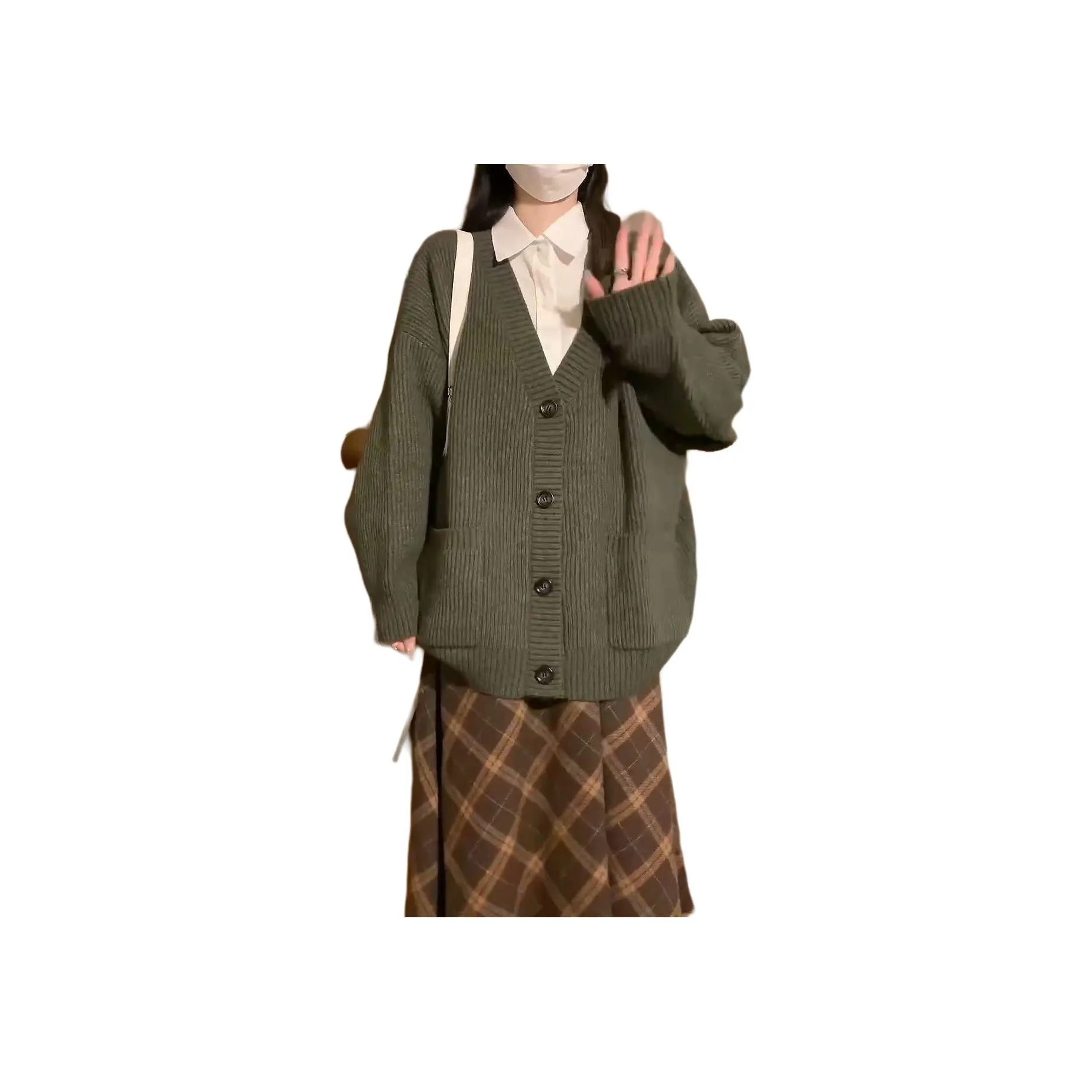 Mu Qingqing Зеленый Женские Комплекты с Юбкой