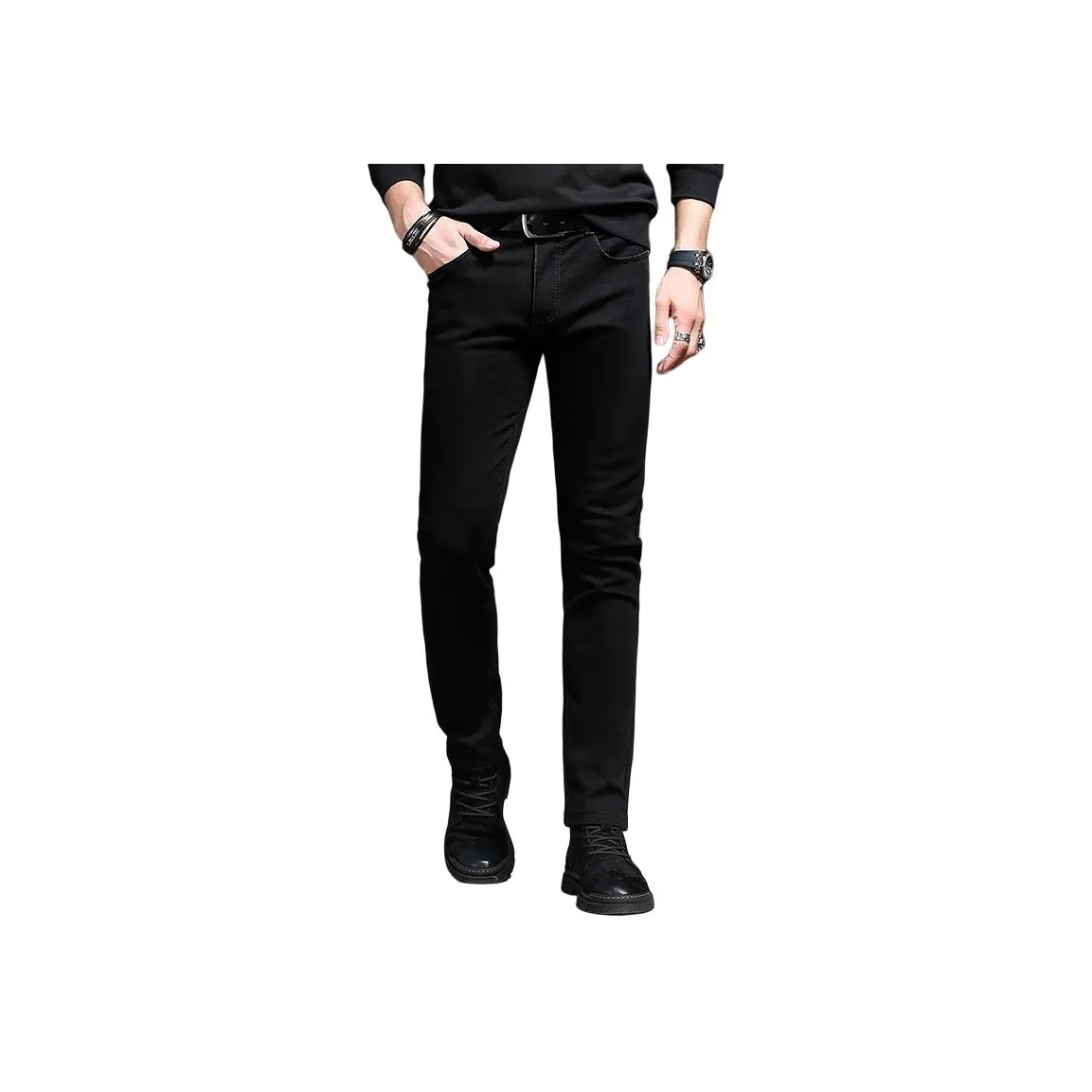 PIERRE CARDIN Джинсы Мужские Черные