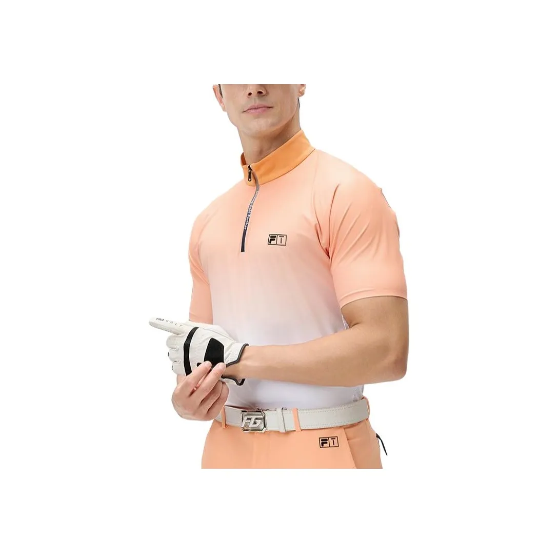 FILA Golf Series Polo Shirt Men's Dark Star Yellow