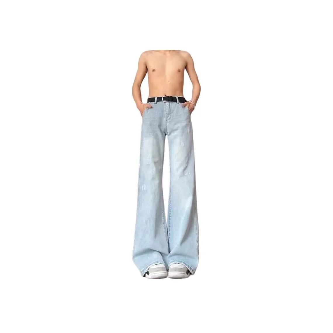 DABAISHA Jeans Unisex Light Blue
