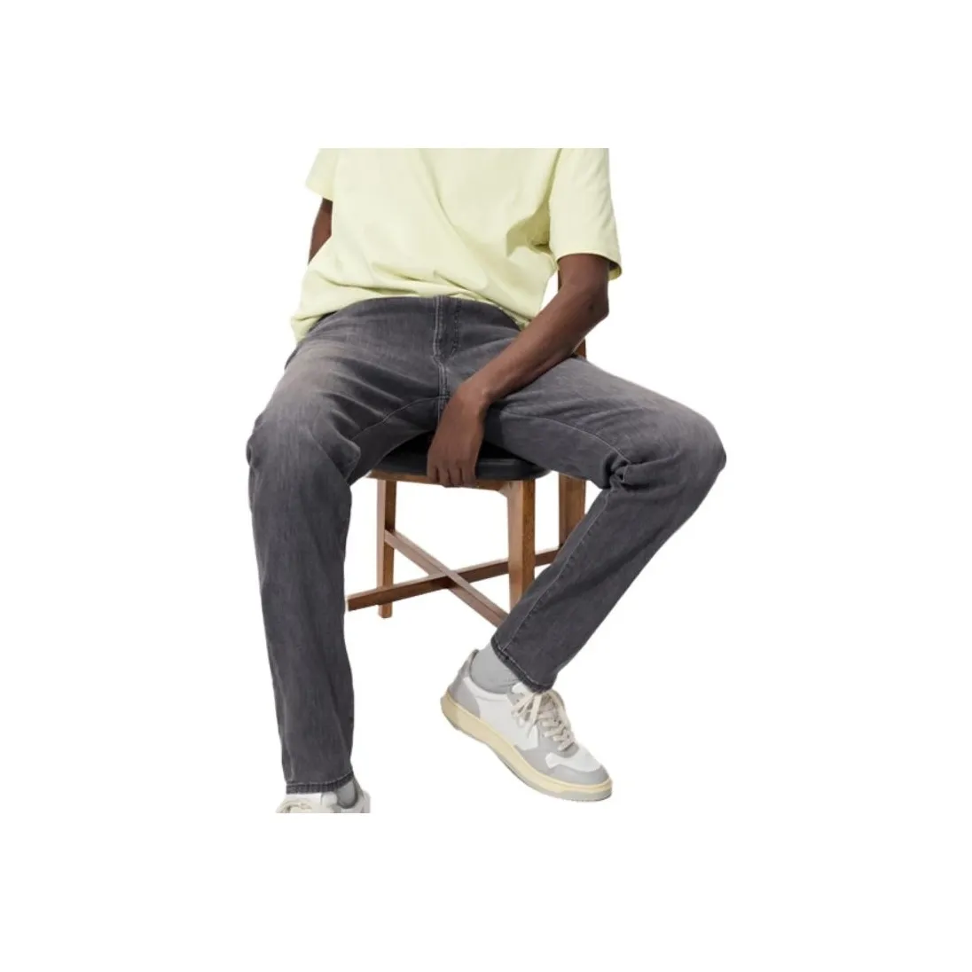 UNIQLO Серый Мужской Джинсы