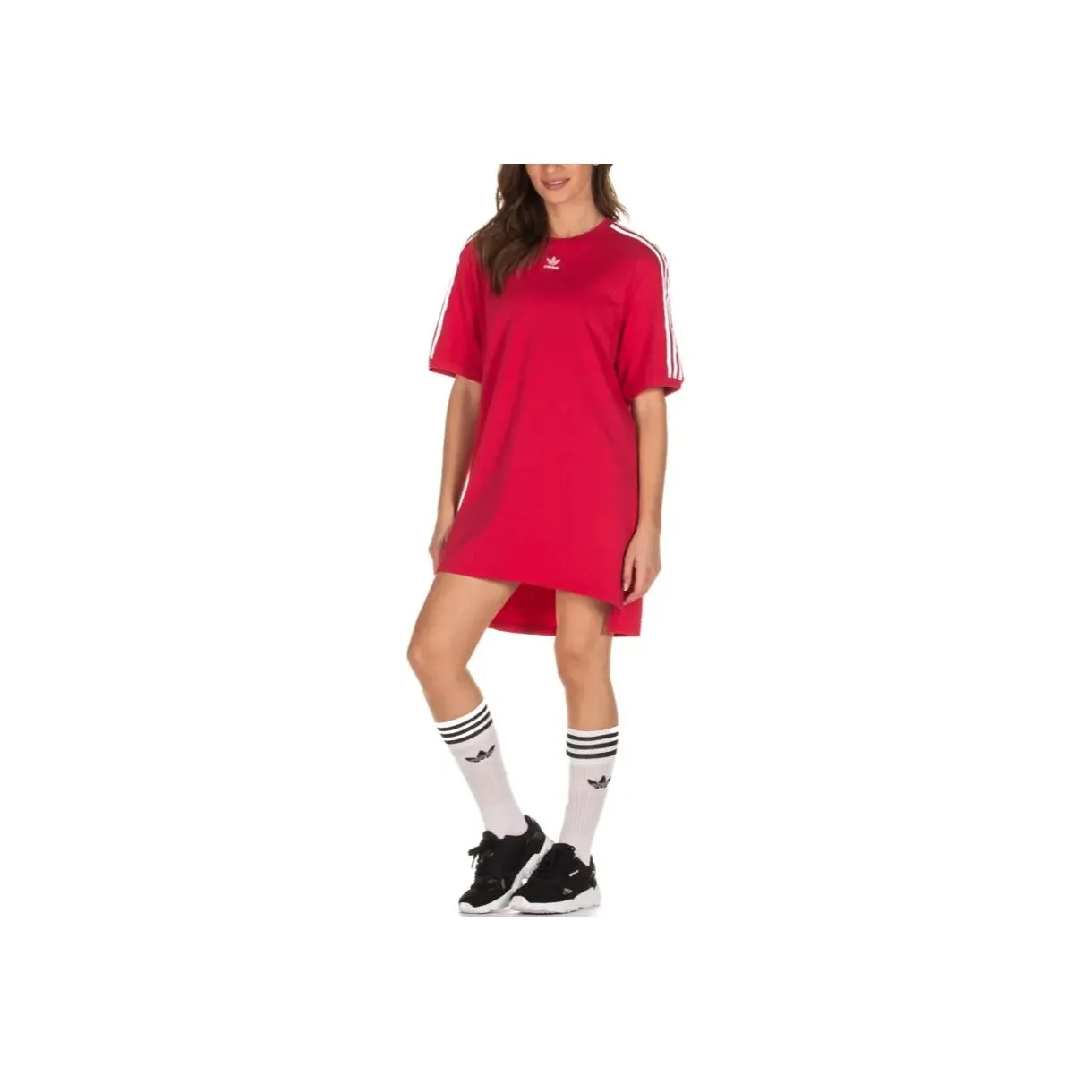 Adidas Originals Short Sleeved Dresses Women's Fuchsia