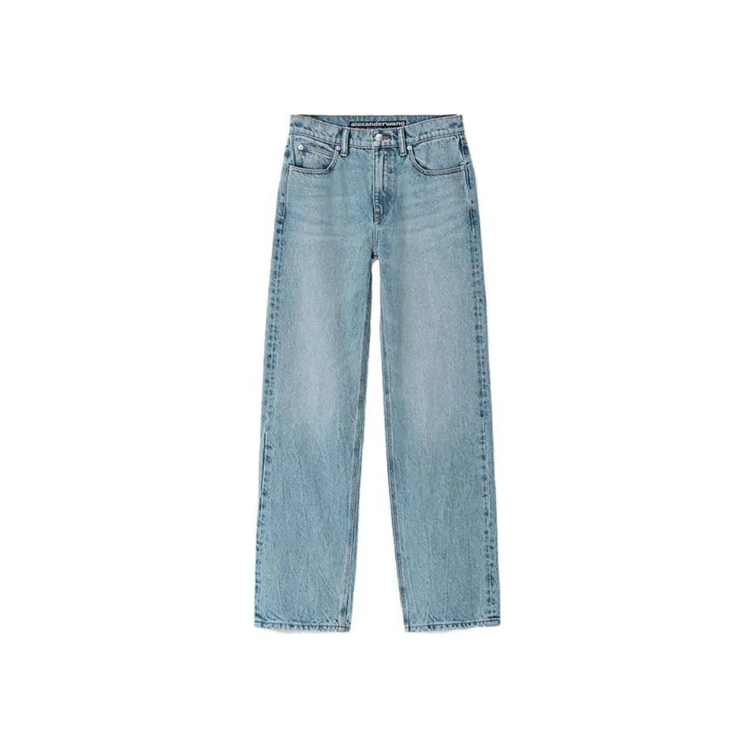 Alexander Wang Ez Mid Rise Straight Leg Jean