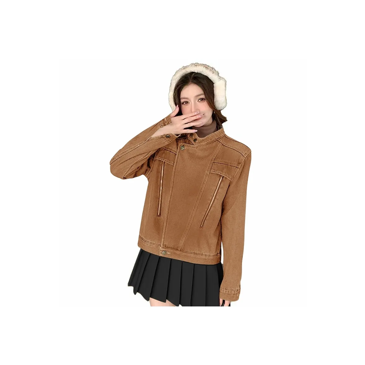 MINETTE Коричневый Женские Джинсовые Куртки