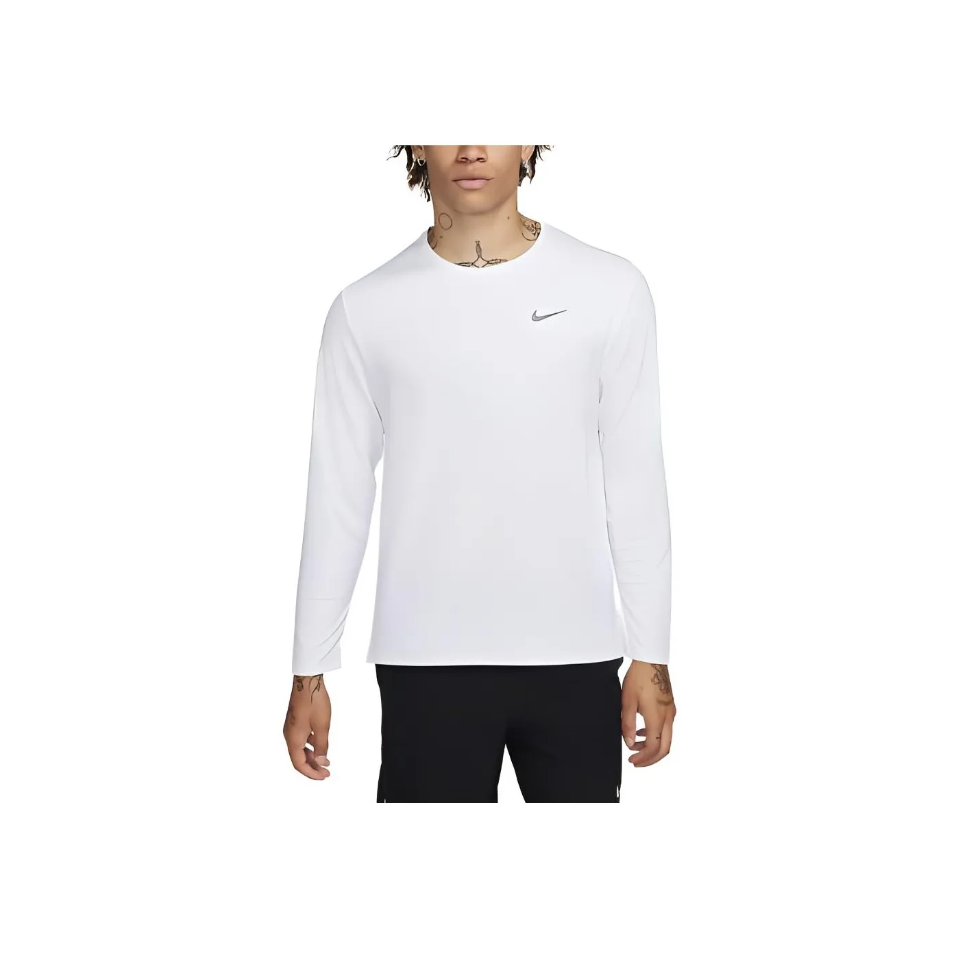 Nike Miler Men's Dri FIT Uv Long Sleeve Running Top