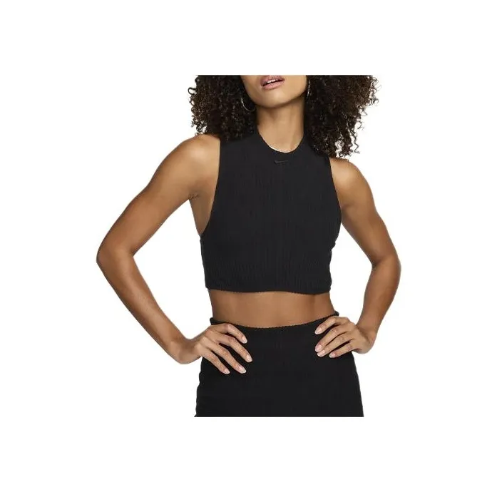 Nike Sportswear Chill Rib Women's Tight Mock Neck Cropped Tank Top