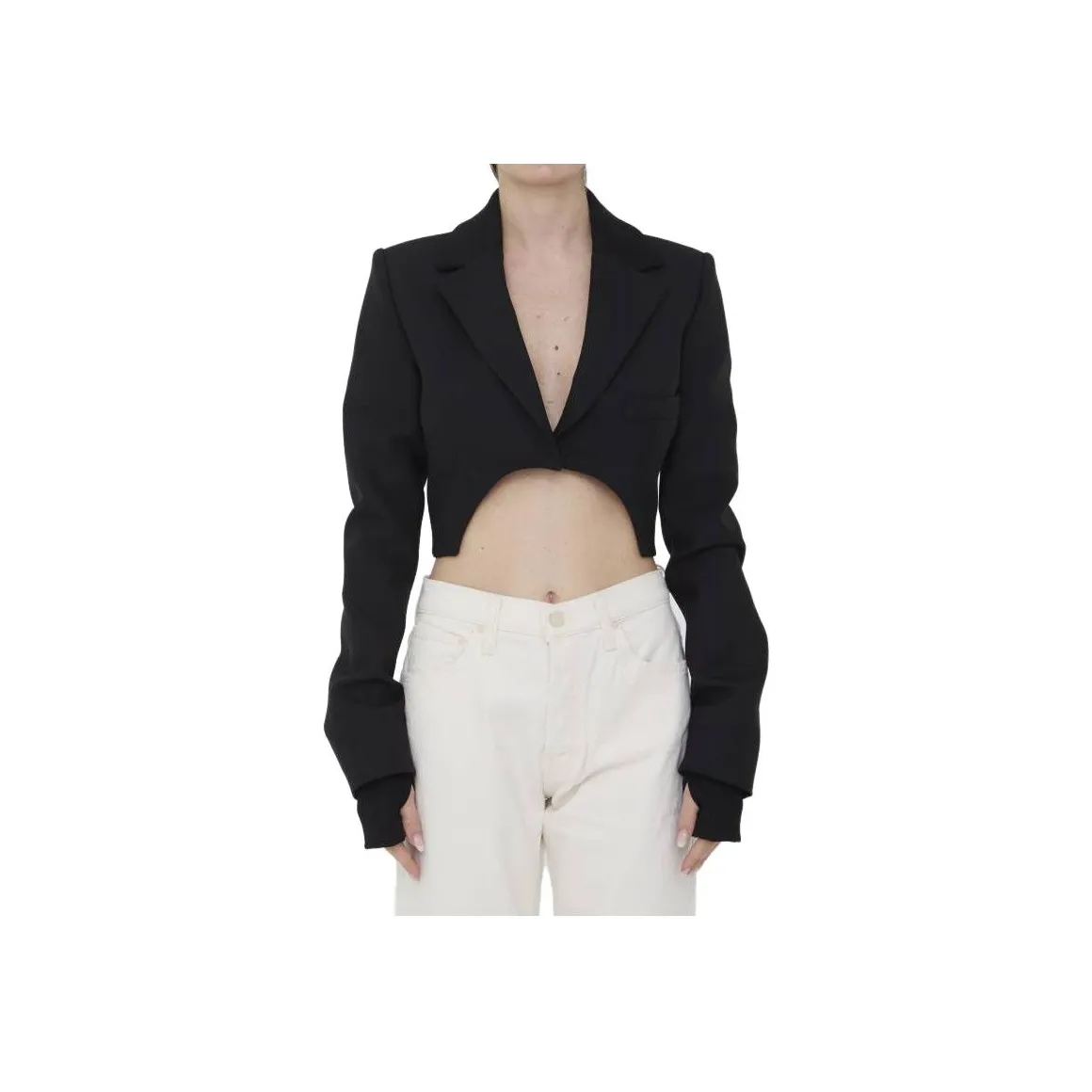 OFF WHITE High low Cropped Blazer
