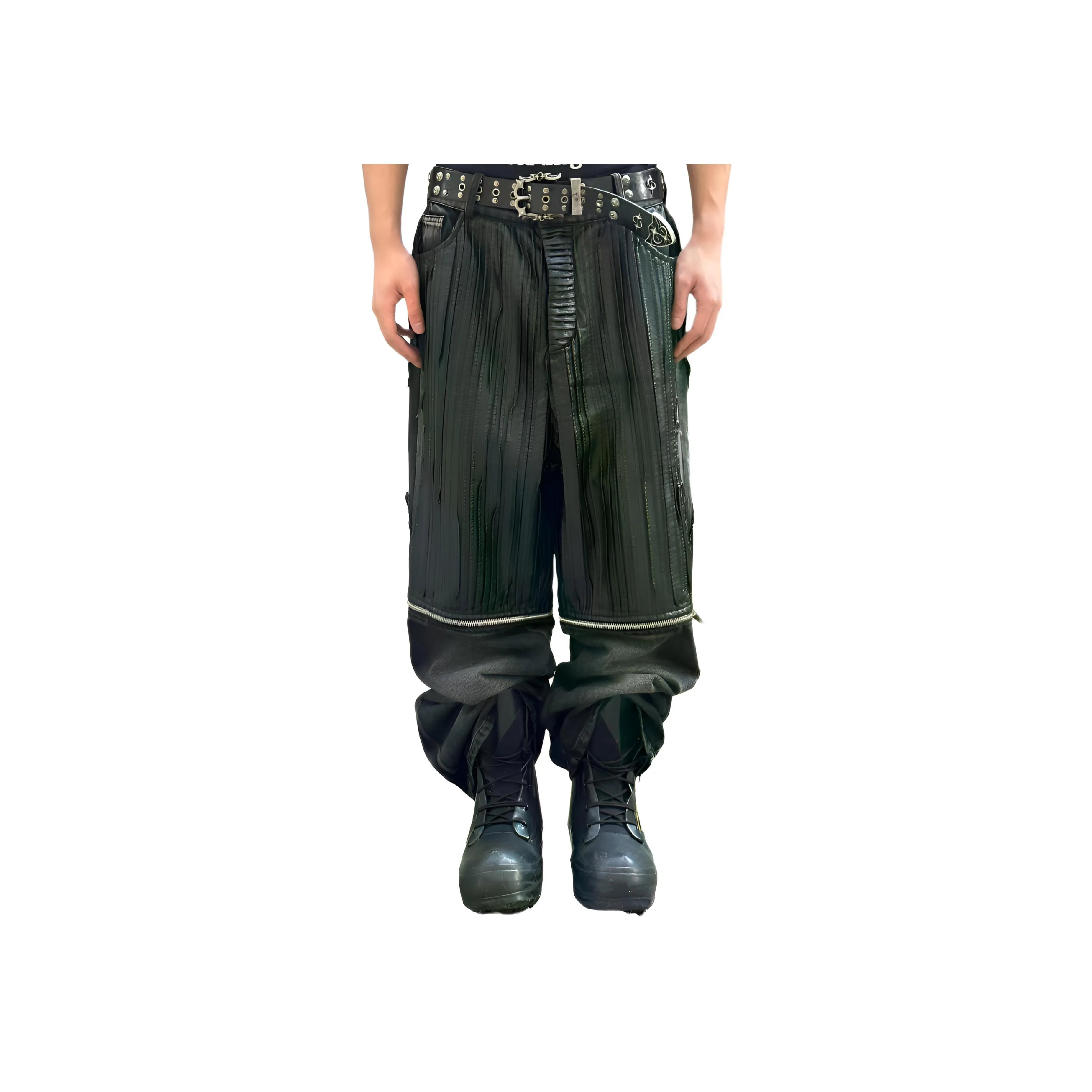 LELOSANGECREWS Черные Унисекс Джинсы