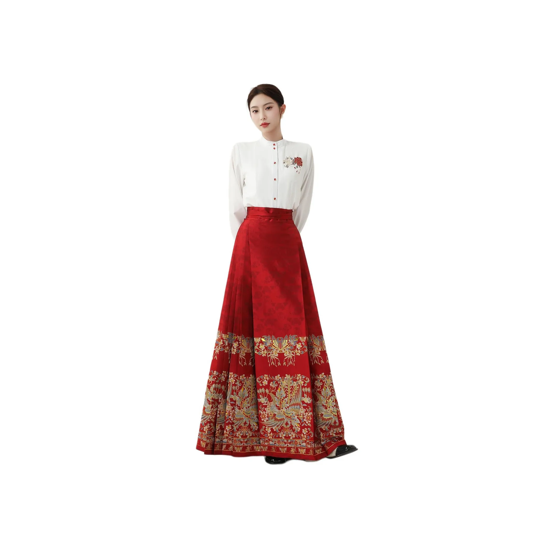 XINGHEHANGE Spring Summer Wedding Greeting Skirt Hanfu Casual Long Skirt Women's