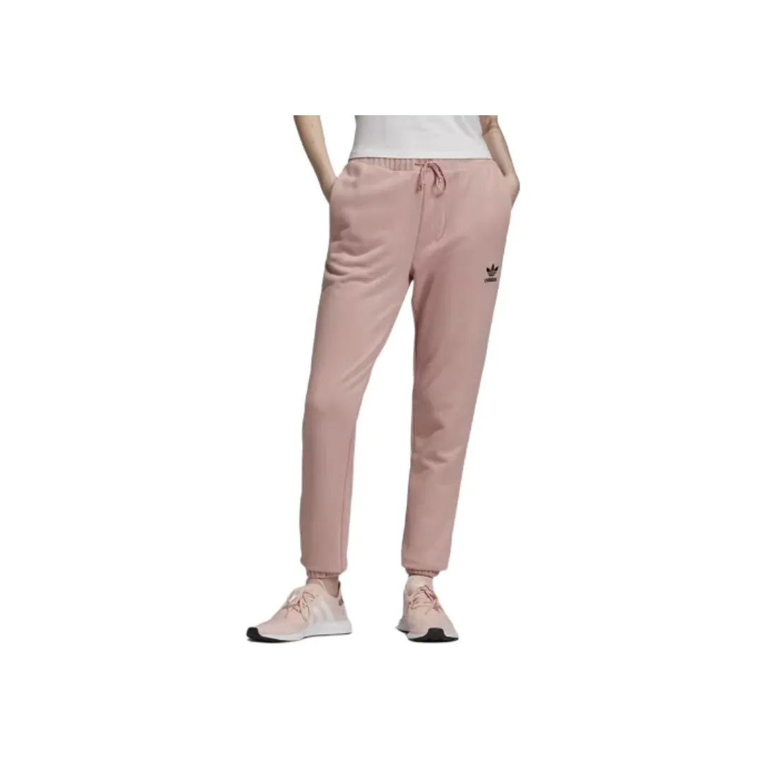 Adidas Originals Cuffed Knitted Sweatpants Women's Pink