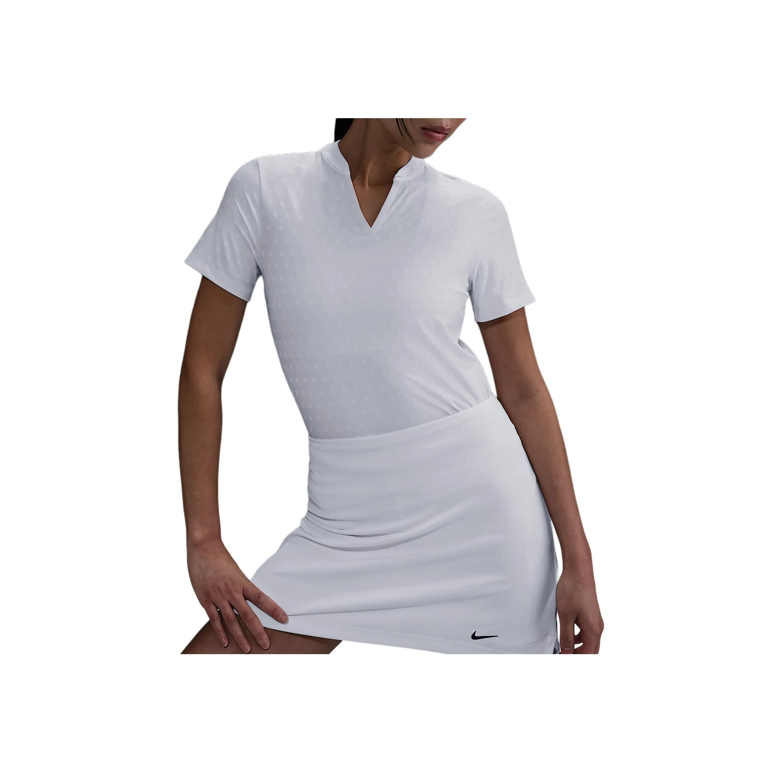 Nike Tour Women's Dri FIT Short Sleeve Blade Jacquard Golf Polo