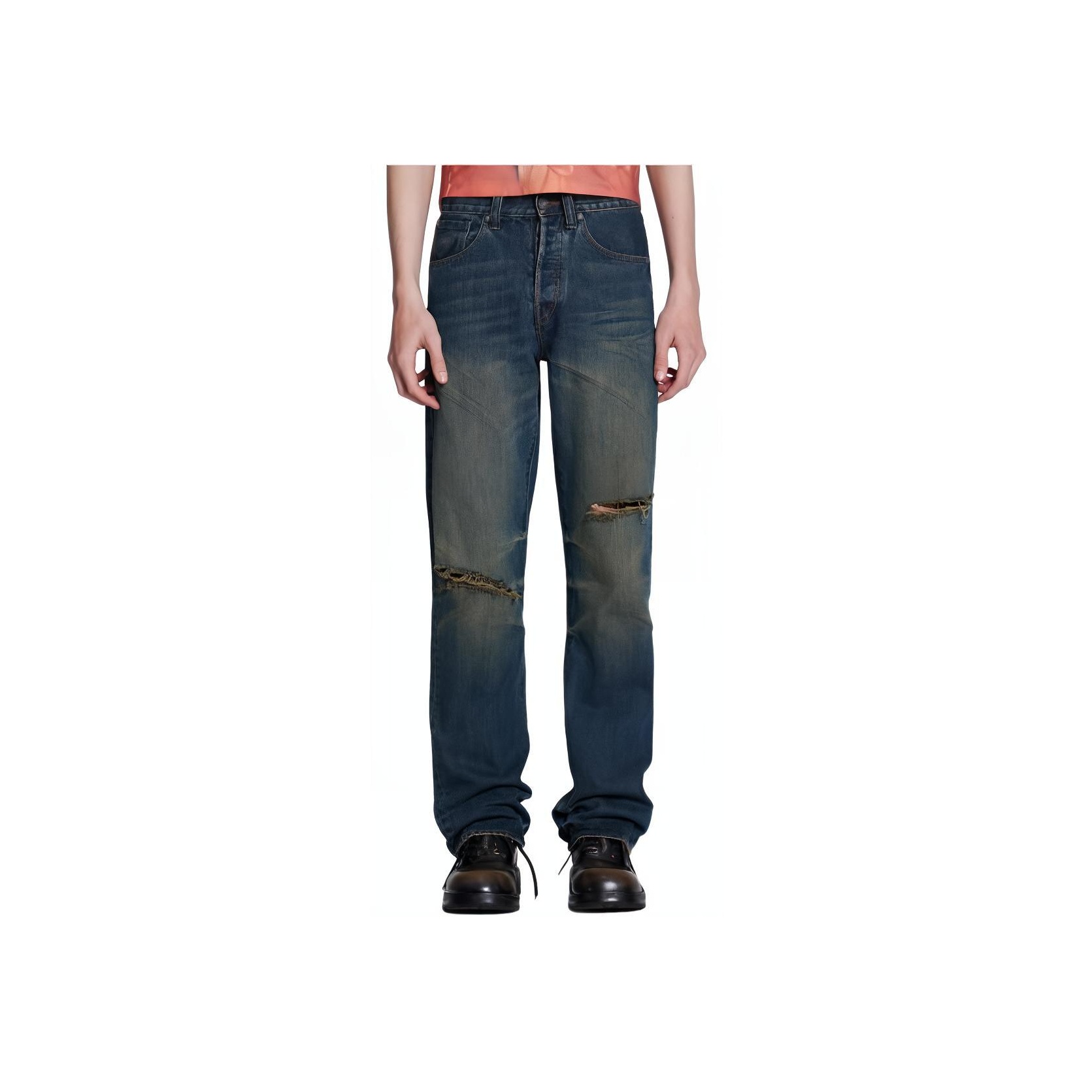 Jaded London デニム　30 Mid Blue Crash Biker Colossus Jeans | Womens | Jaded London