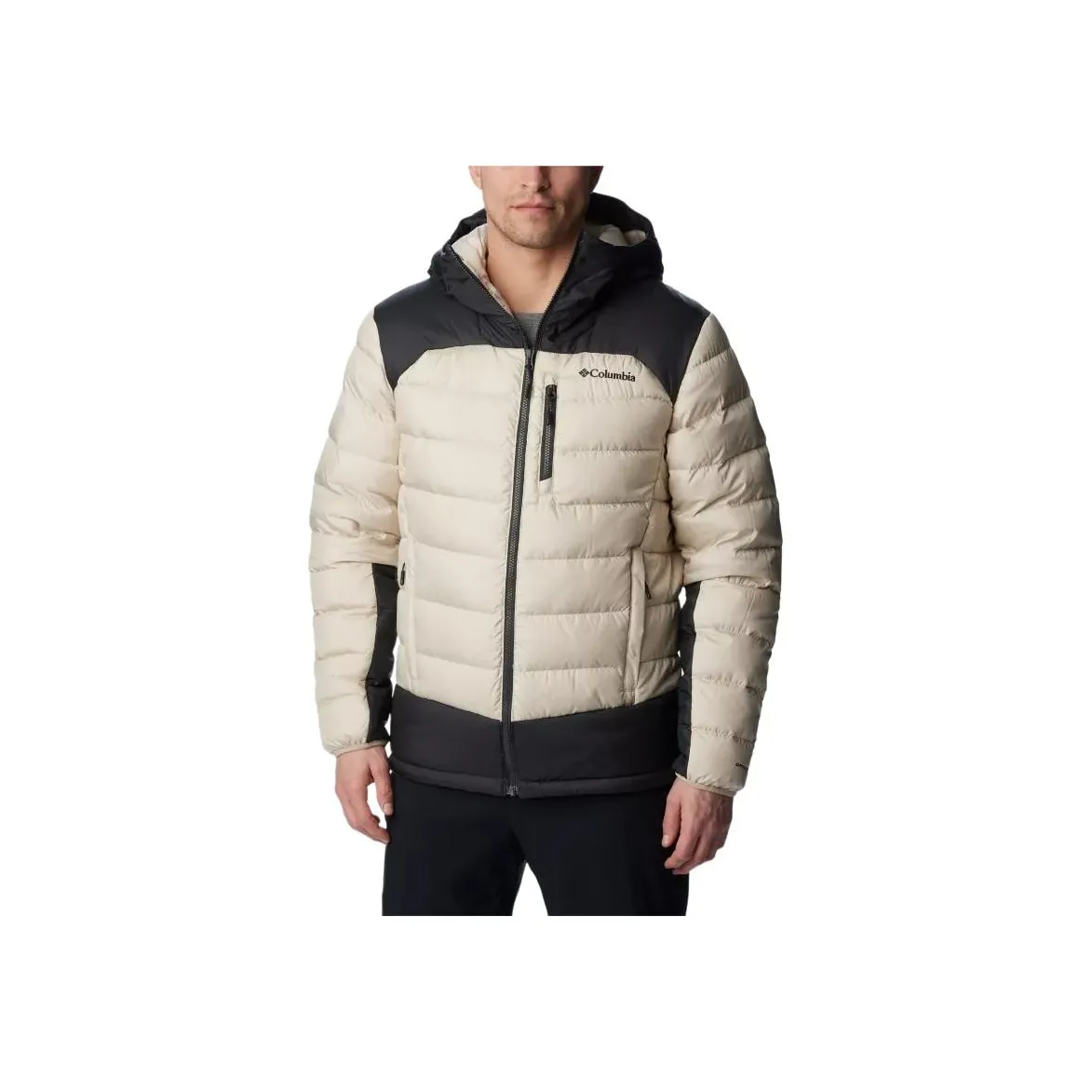 Columbia Men's Autumn Park™ Down Hooded Jacket Jackets & Coats Men's Black/Apricot