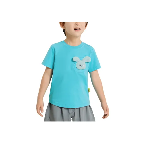 WOobaby BEBI Кролик Синий Детская рубашка для дошкольников