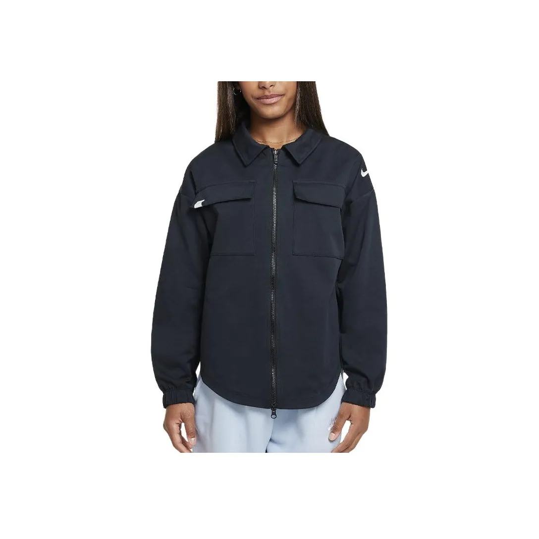 nike Куртки и Пальто Черный Детский