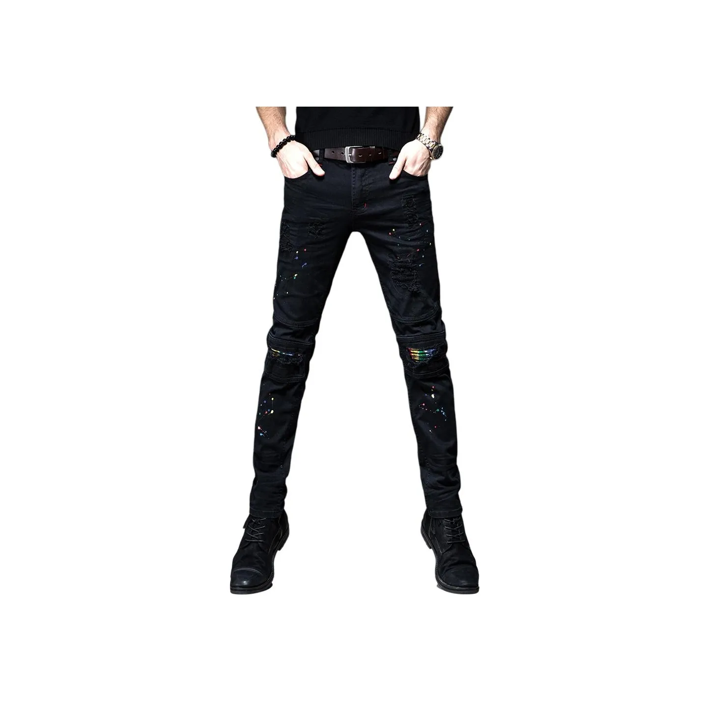 Devanro Jeans Men's Black