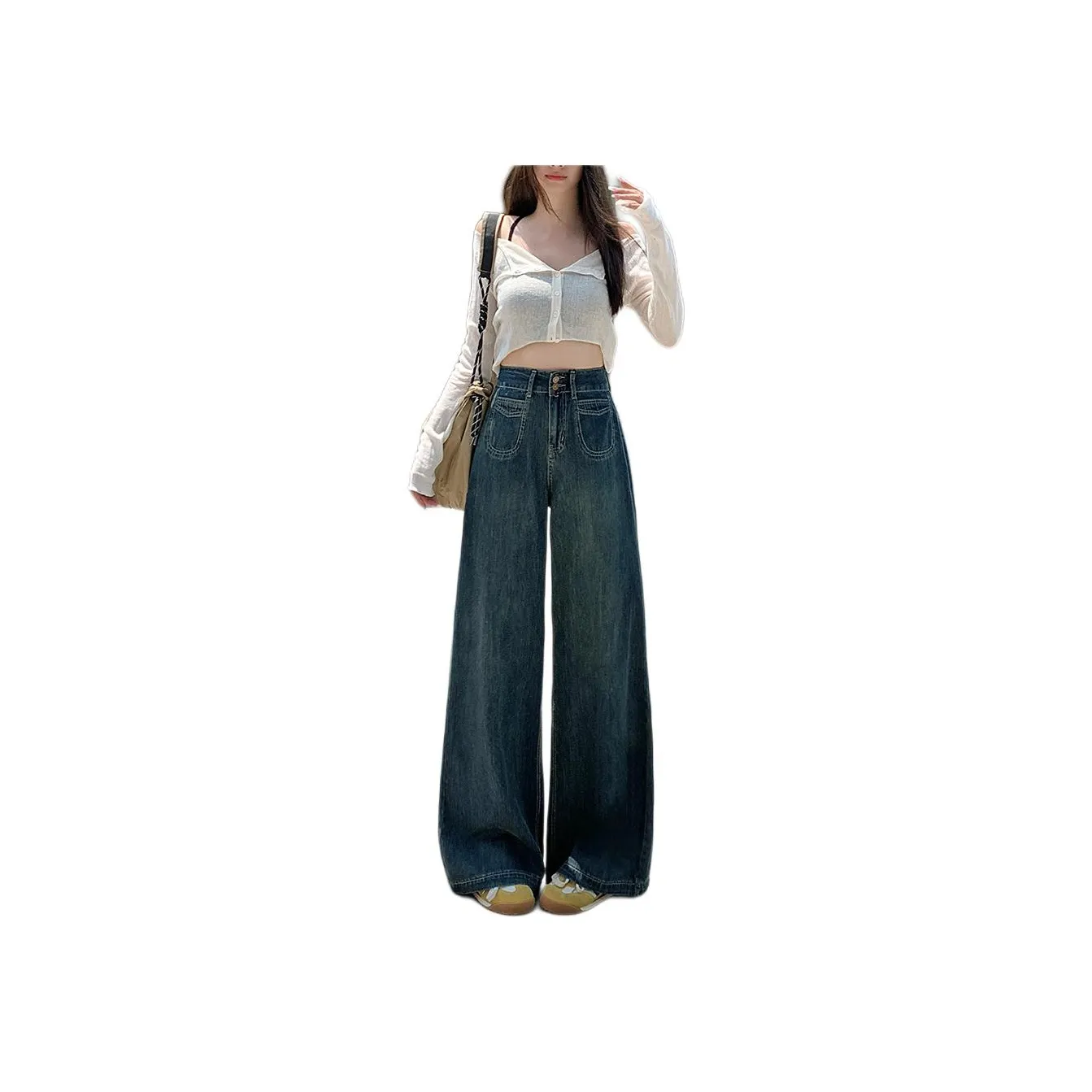 Concubine Zhu Jeans Women's Dark Blue