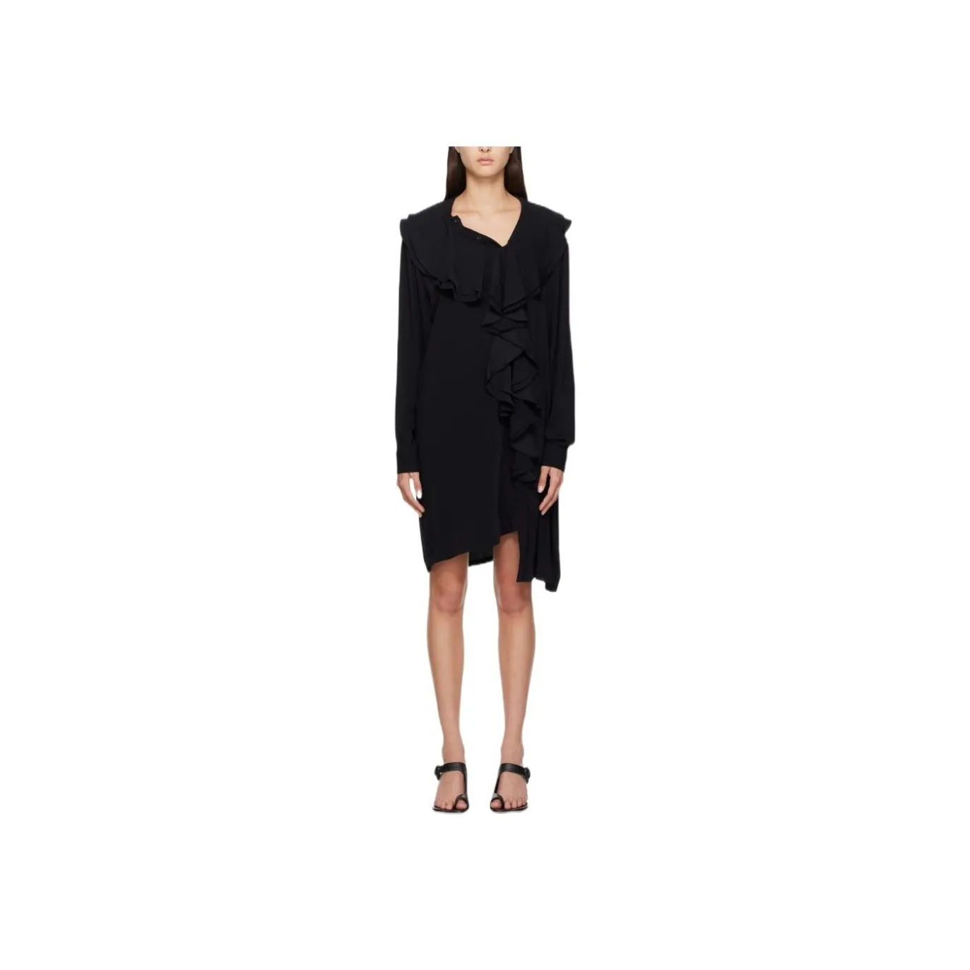 MM6 Maison Margiela Long Sleeved Dress Women's Black