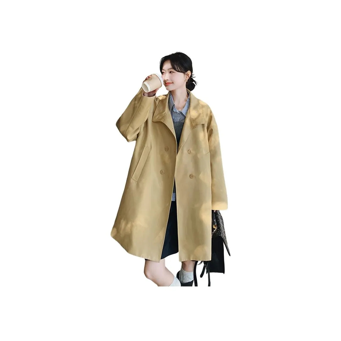 MEXICAN Хаки Женская тренч-куртка