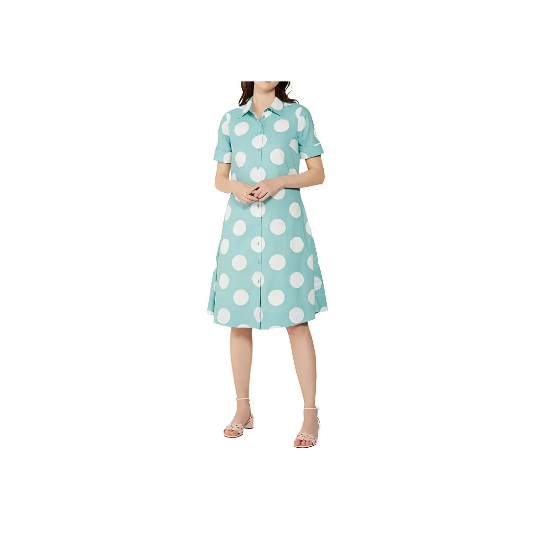 Kate Spade SS24 Short Sleeved Dress Women's Wild Sage