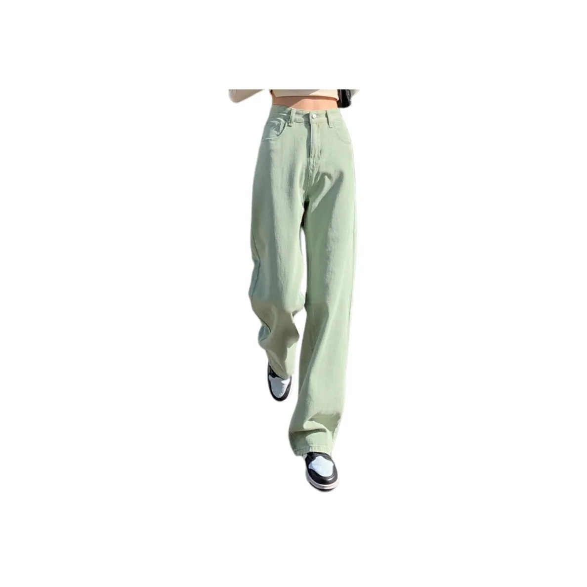 YINLEI Jeans Women's Mint Green