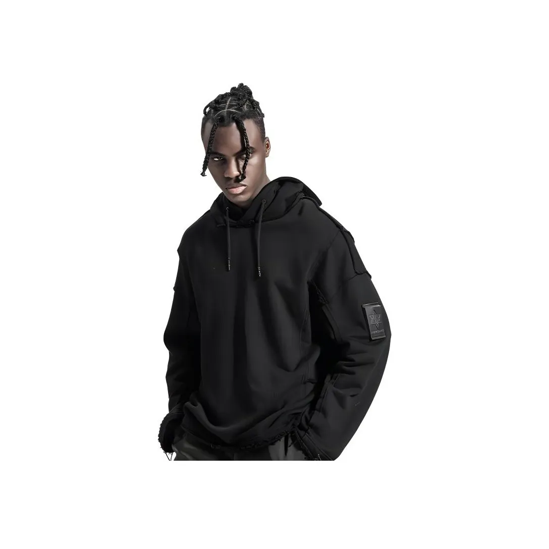 NORVINCY Off The Shoulder Gothic Versatile Loose Fit Casual Sweatshirt Unisex