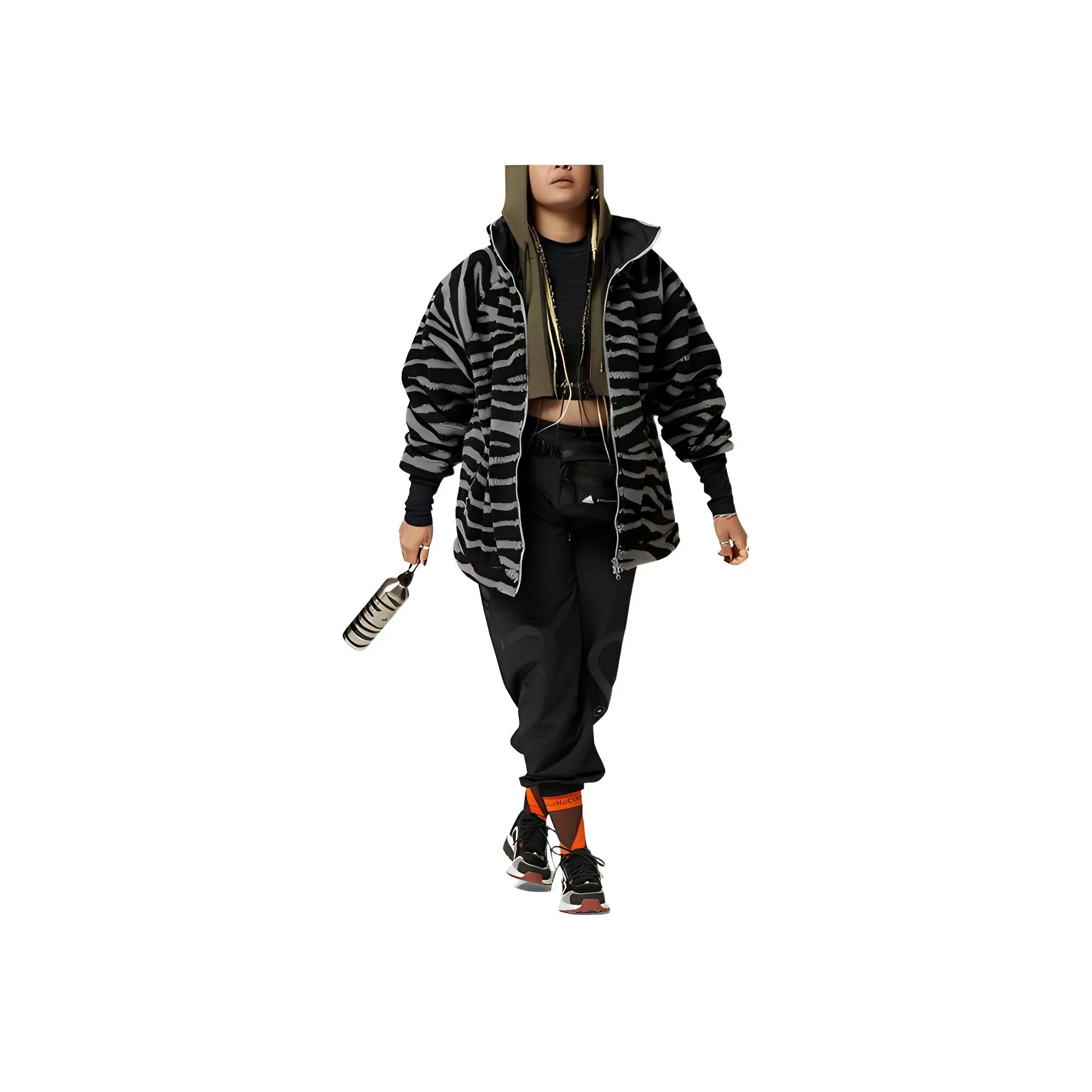 Adidas By Stella McCartney Animal print Fleece Jacket