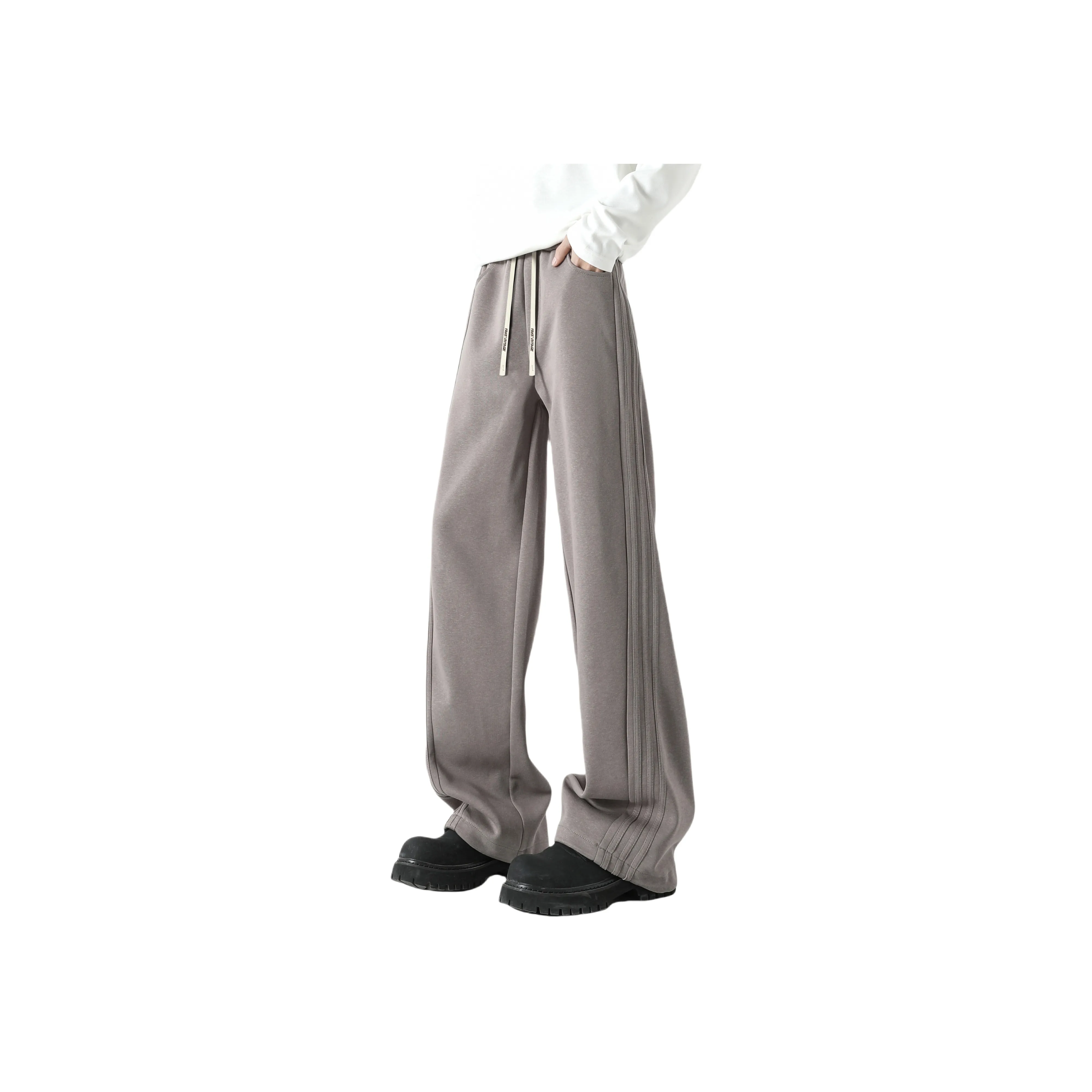 FAKE VINTAGE Knitted Sports Pants Unisex