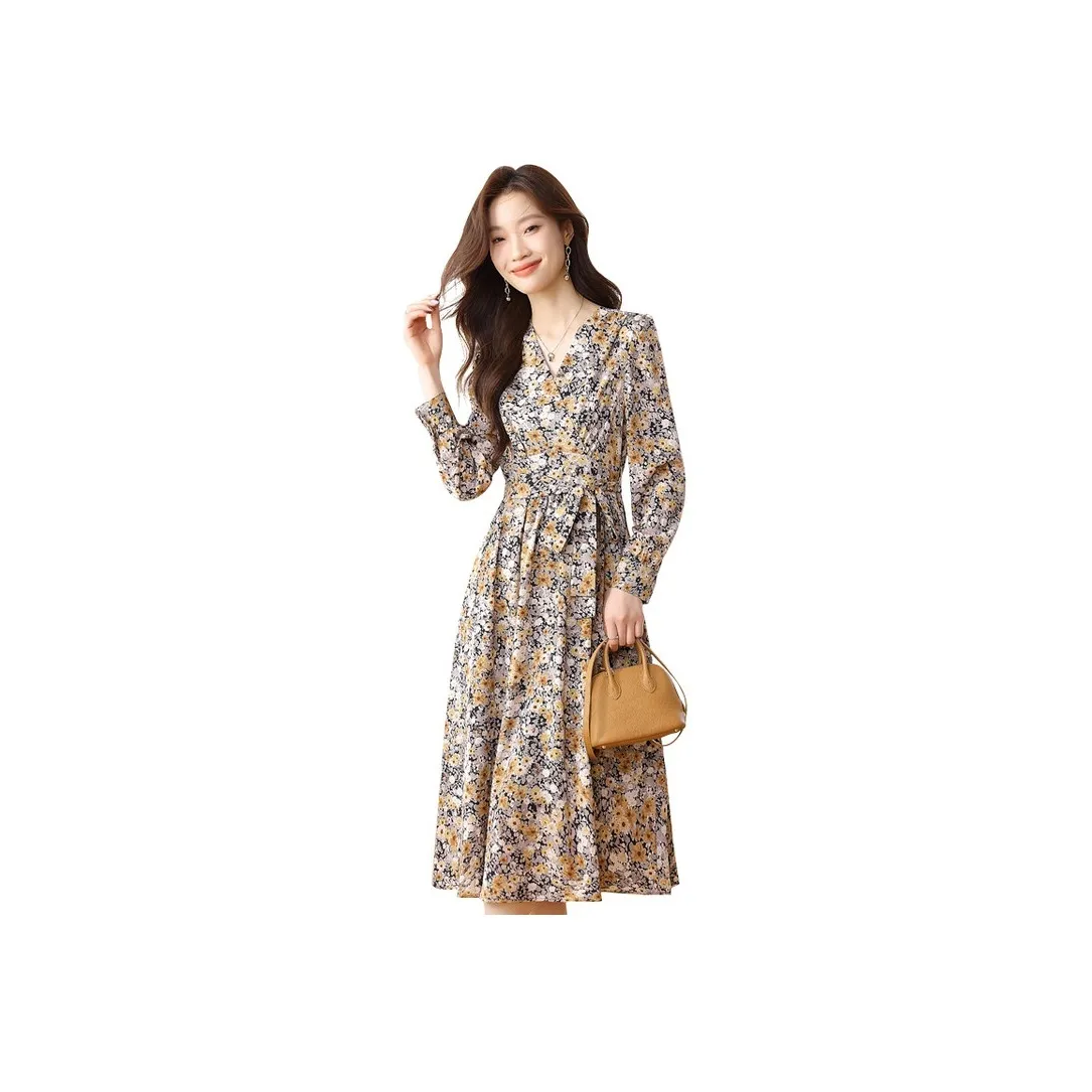 PIERRE CARDIN Long-Sleeved Dresses Women's Multicolor
