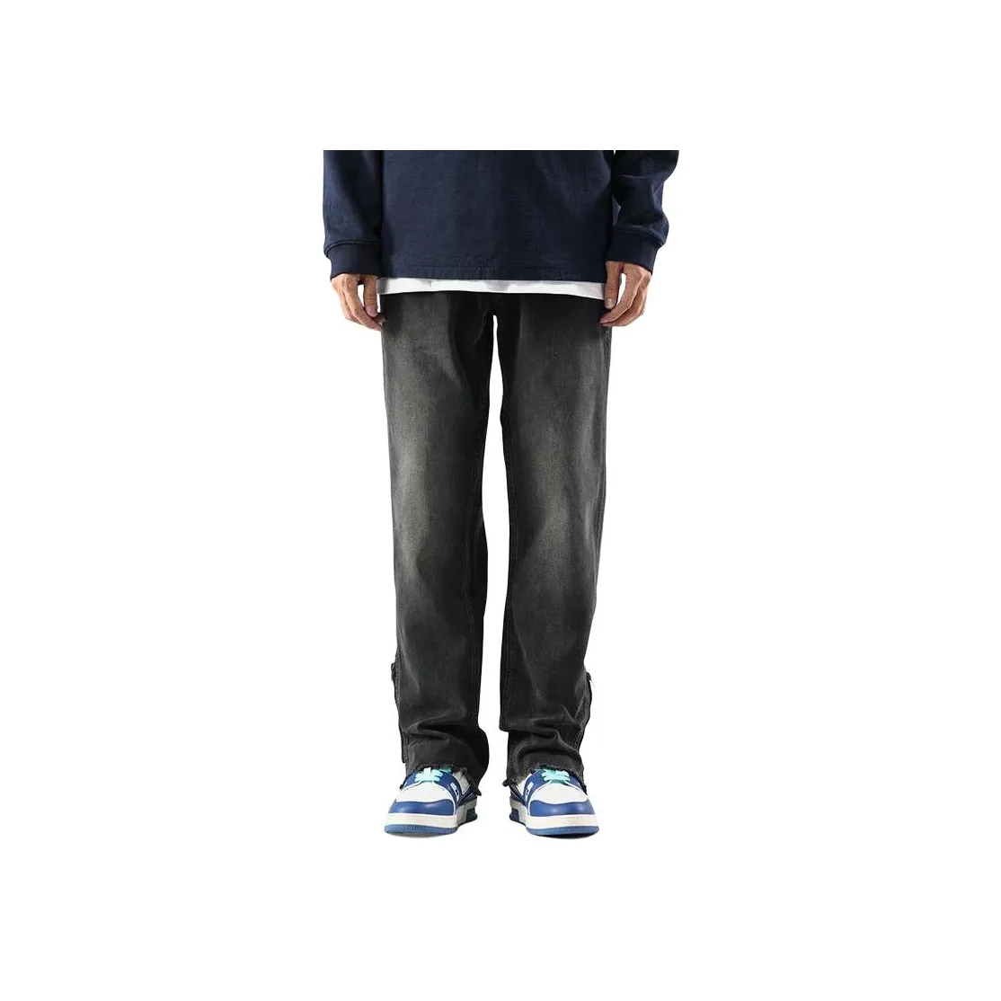 Zondi Черные Тонкие Мужские Джинсы