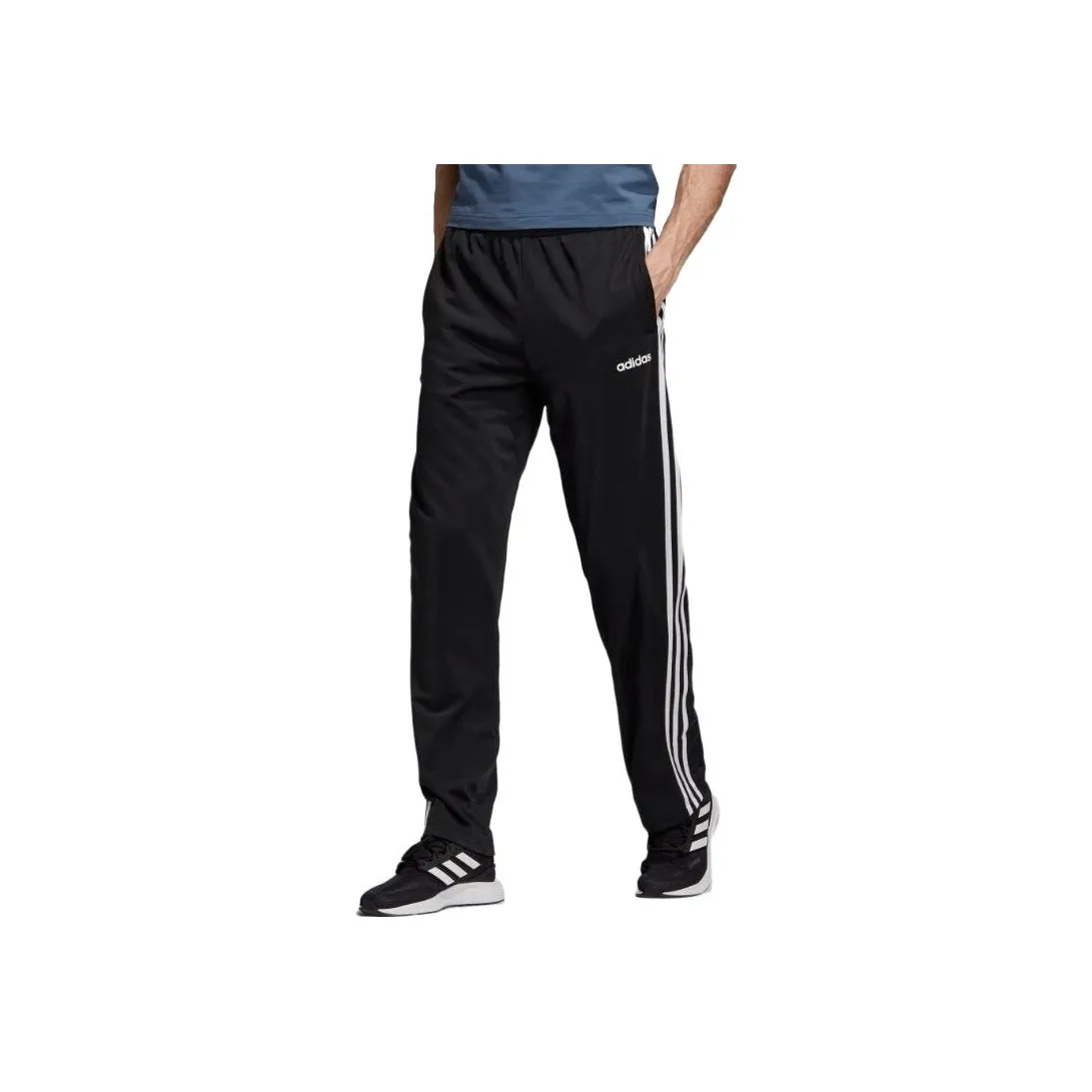 Adidas 3 Stripes Вязаные Тренировочные Штаны Мужские Черные