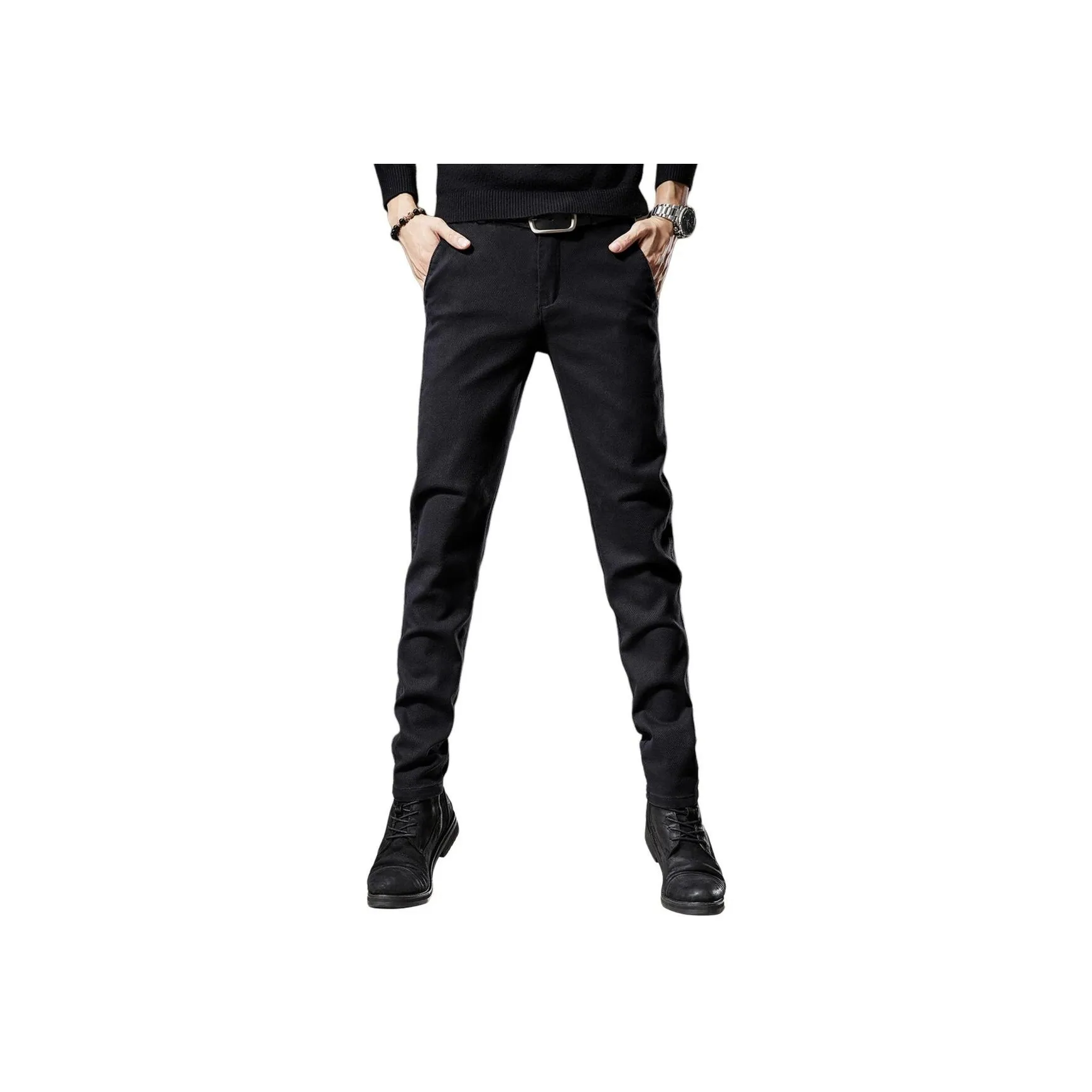 VUAS Черные Унисекс Повседневные Брюки