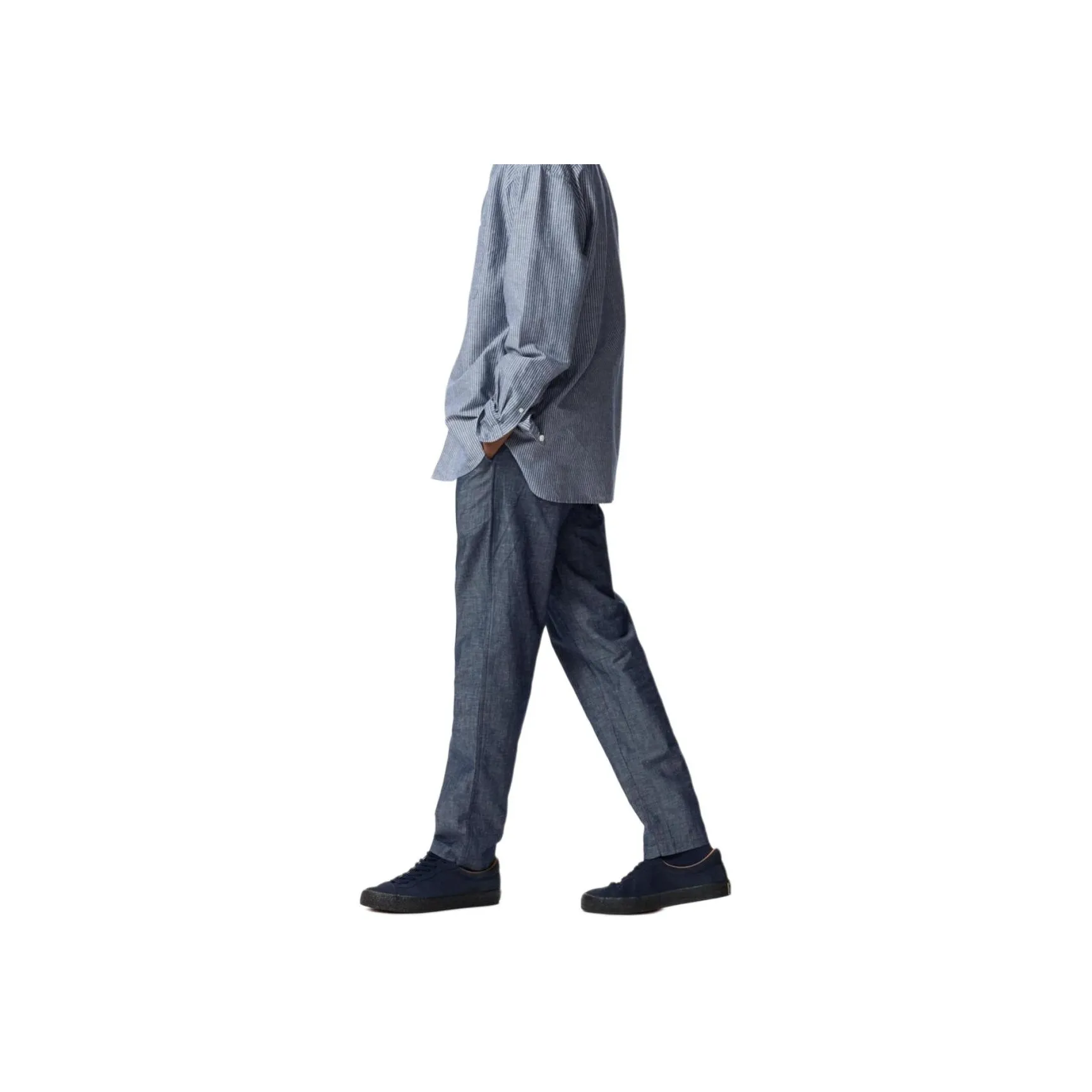 UNIQLO Повседневные брюки Мужские Темно-синие