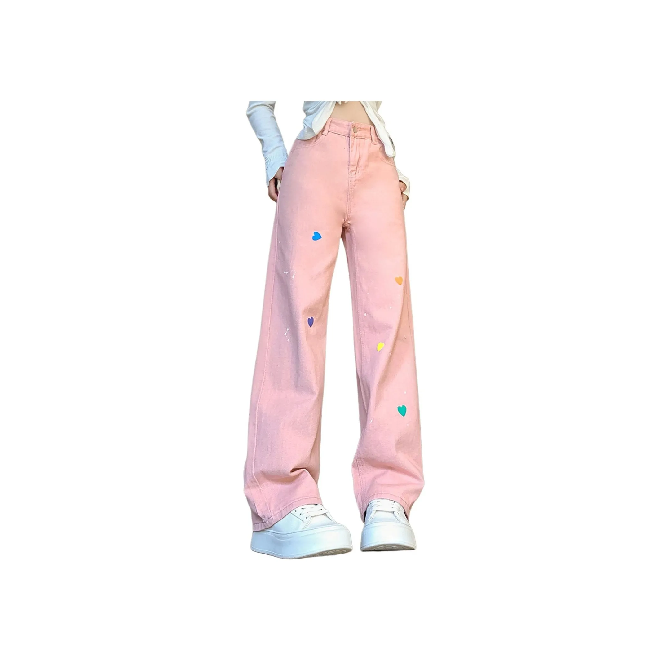 Wbwq Розовые Женские Джинсы