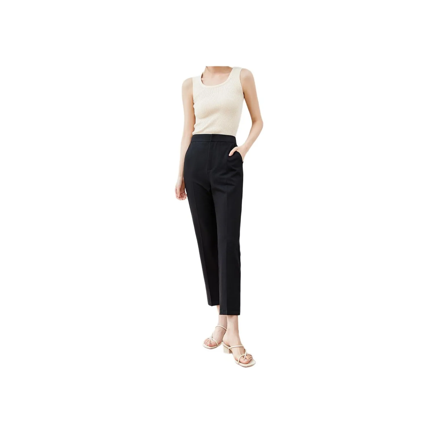 Mo Han Yi Mei Casual Pants Women's Black