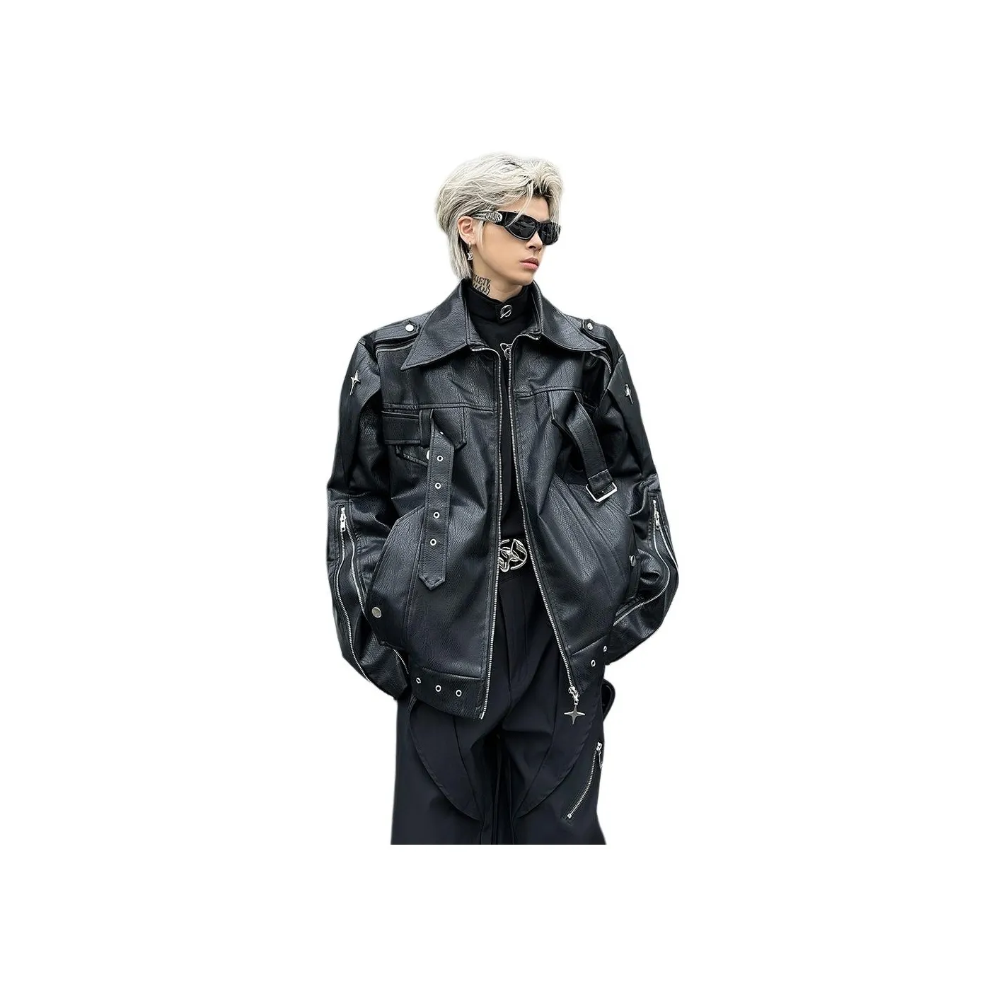 WHELVE Унисекс Кожаные Куртки