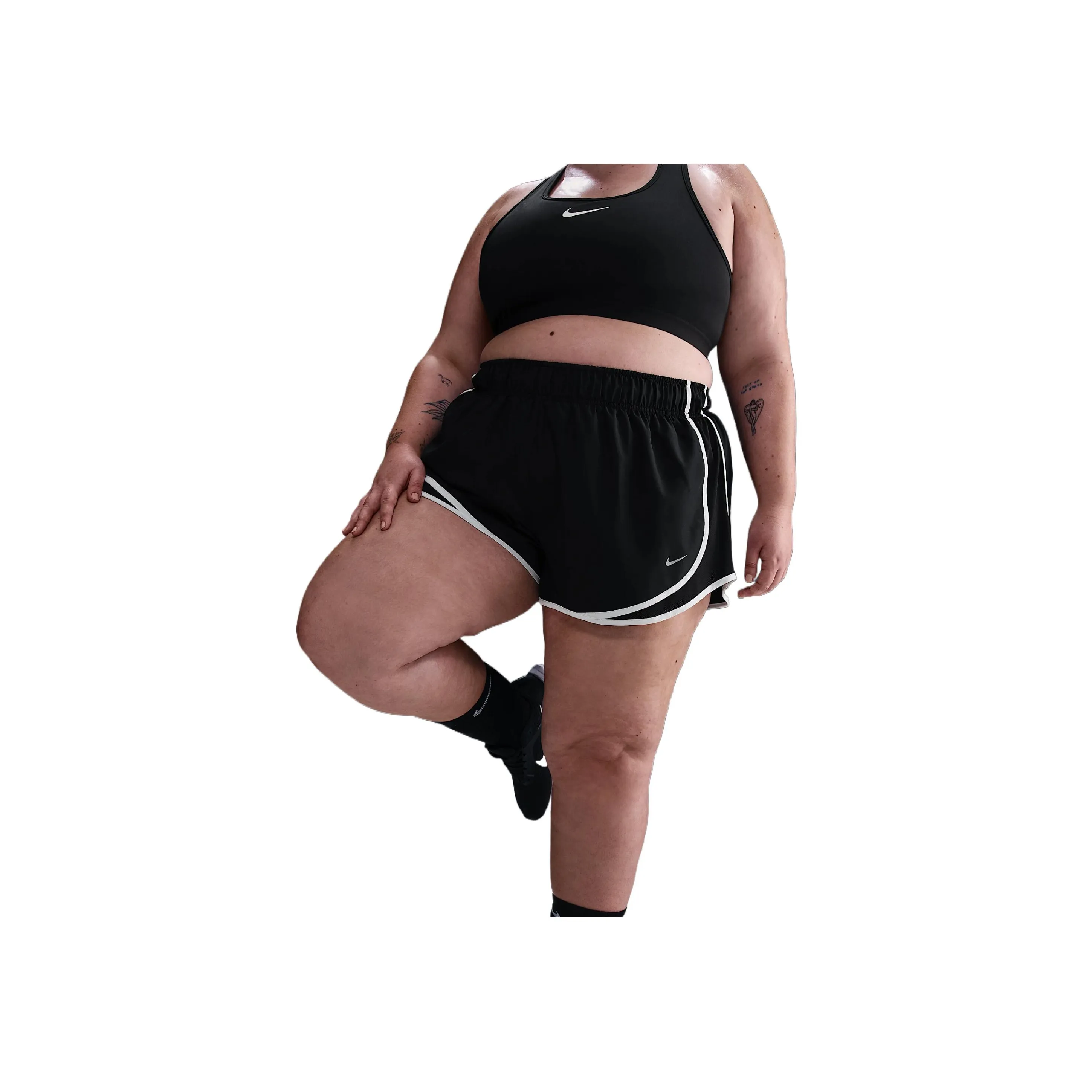 Nike Dri FitSwoosh Tempo Casual Shorts Women's Black White