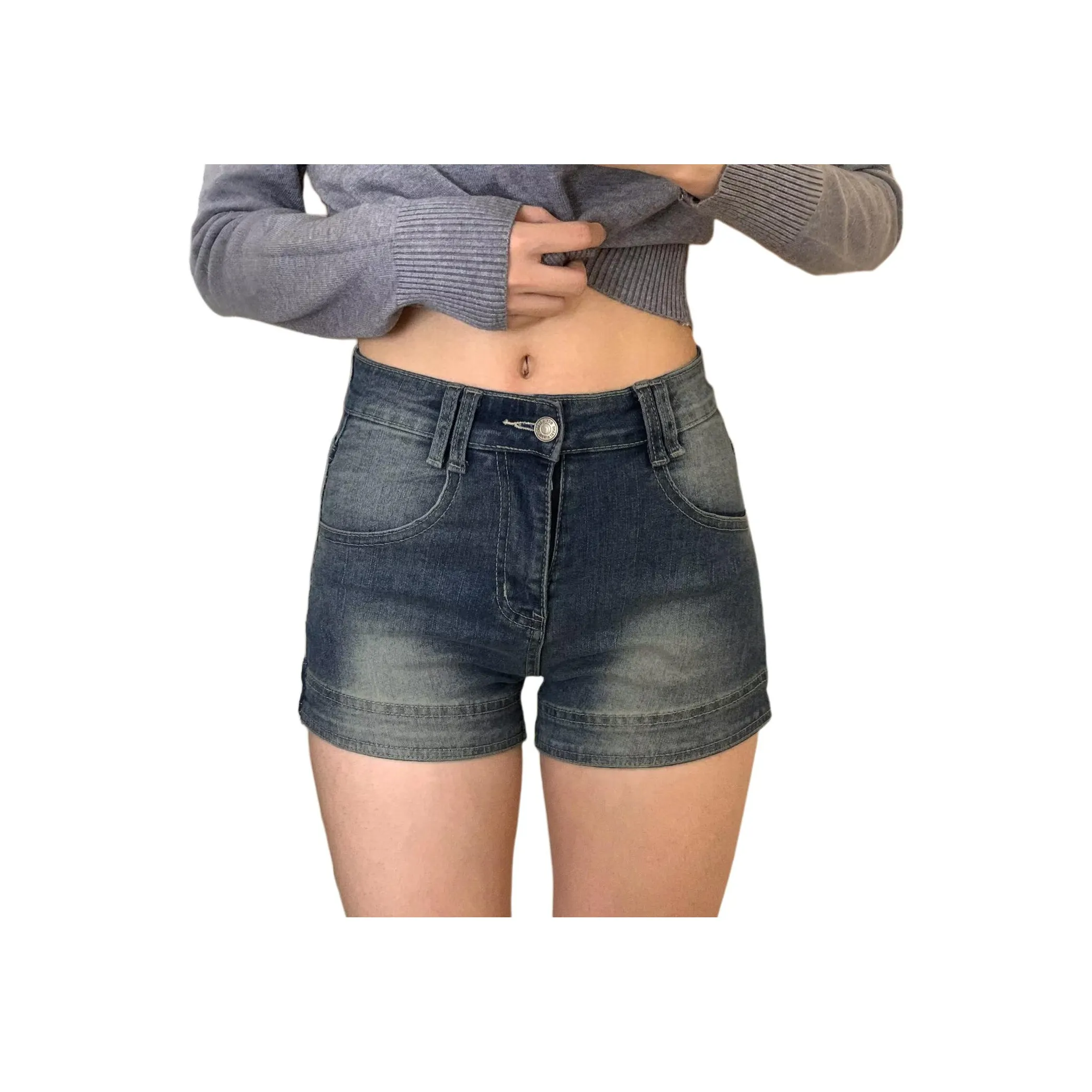 MUCCHIC Blue Женские джинсовые шорты