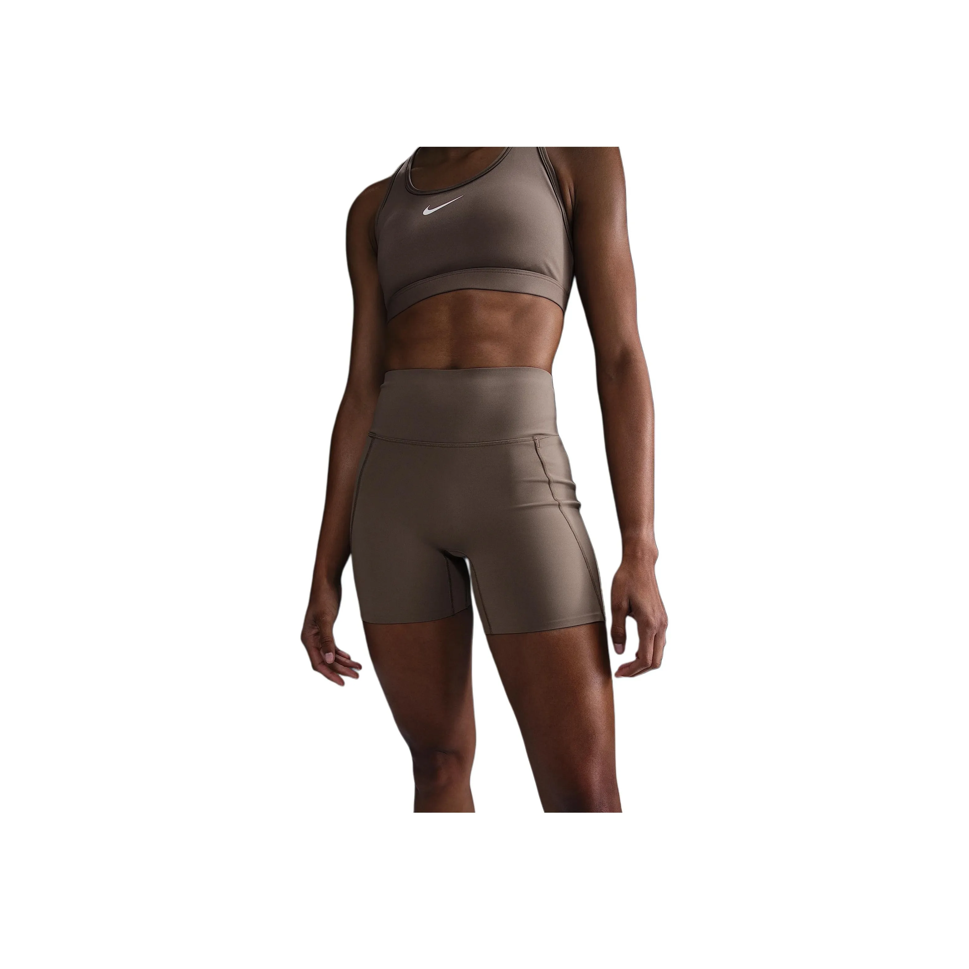 Nike Universa Women's Medium Support High Waisted 5' Biker Shorts With Pockets