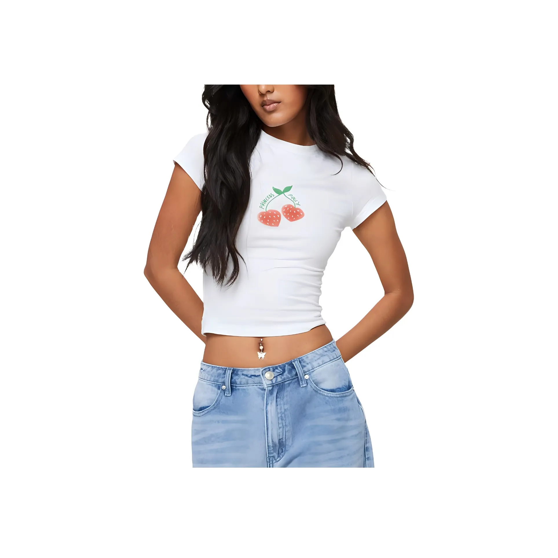 PRINCESS POLLY T Shirt Women's WHITE/White