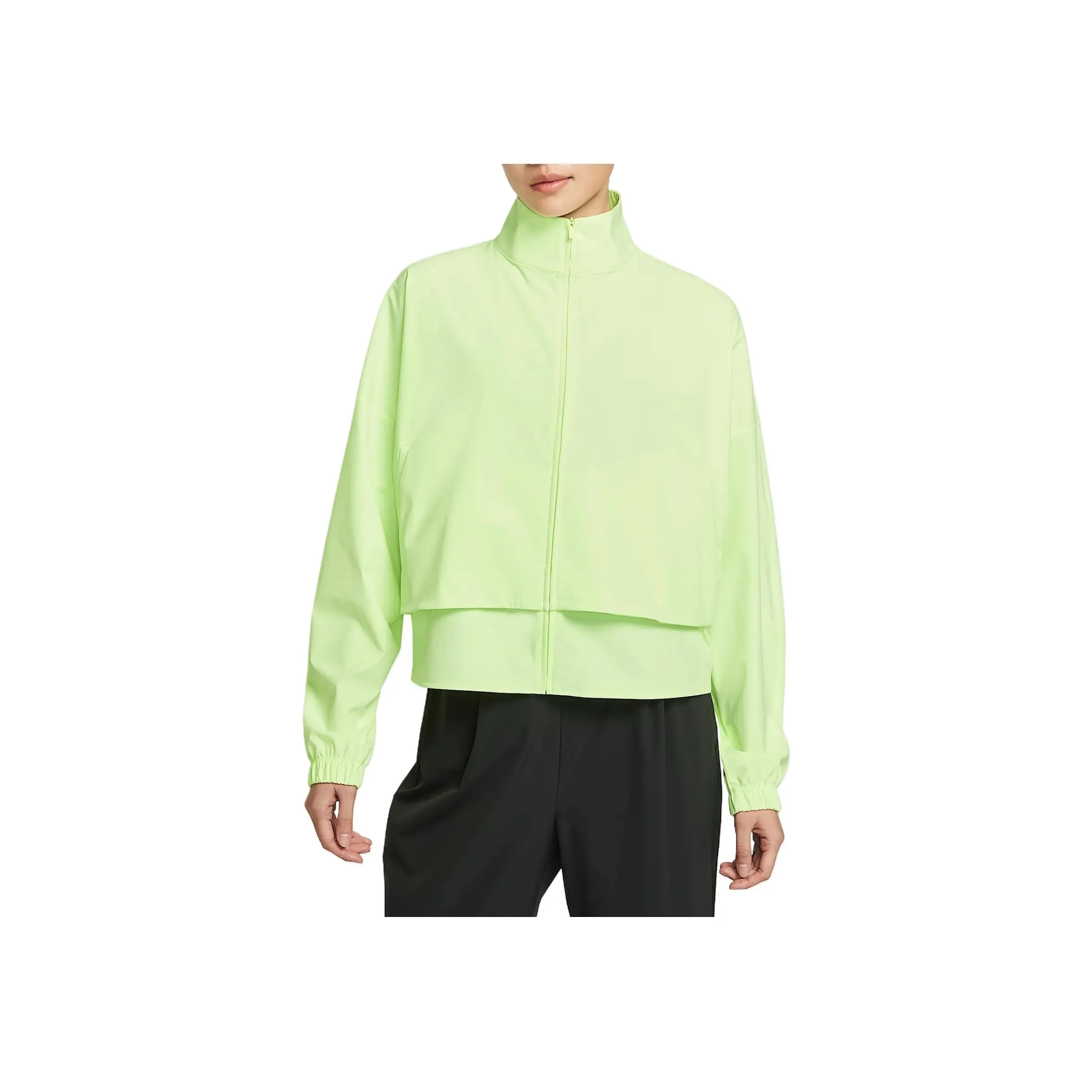 Nike Dri Fit Куртка Женская Флуоресцентный Желтый Зеленый